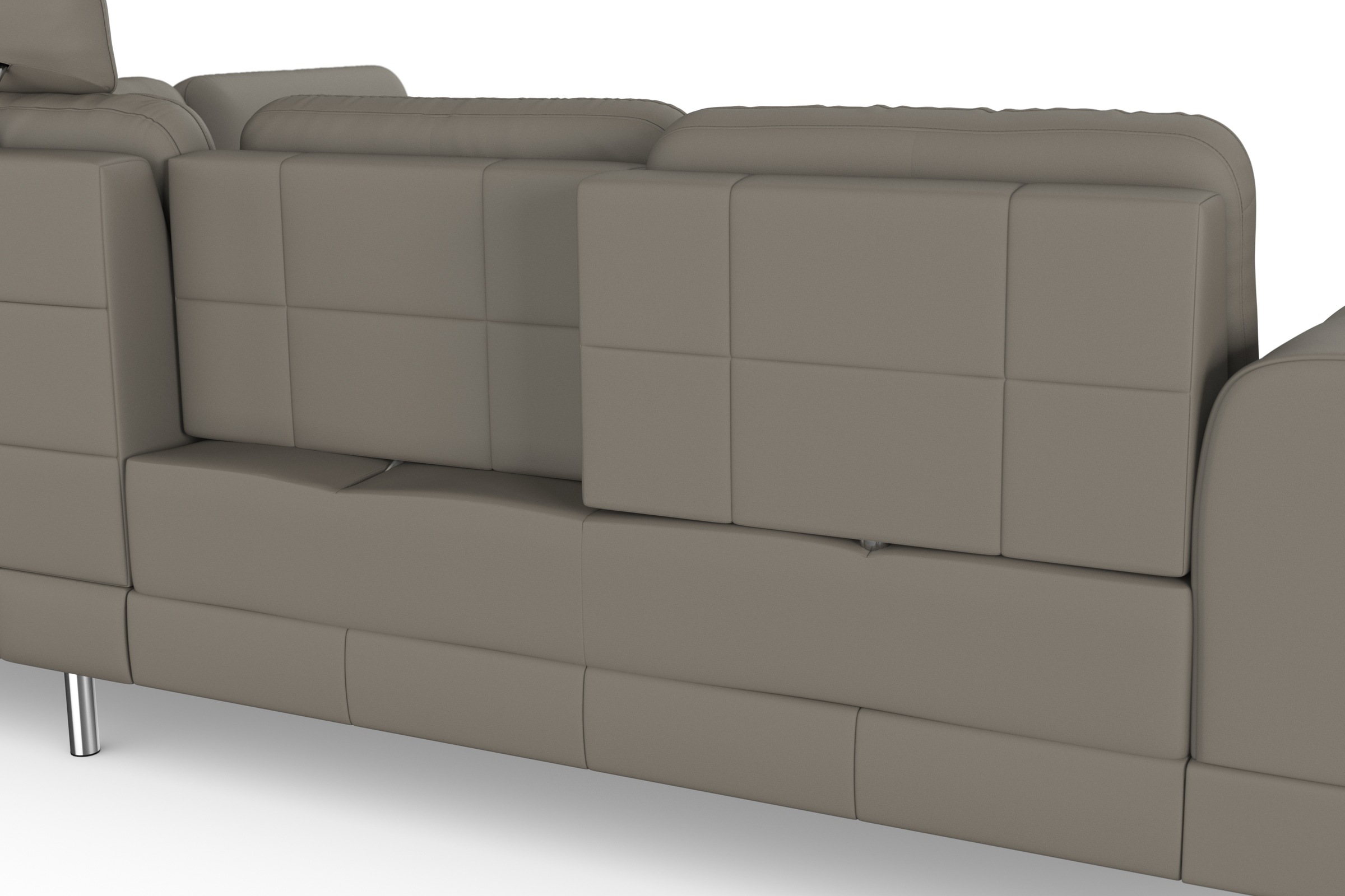 sit&more Ecksofa »Bendigo L-Form«, inklusive Sitztiefenverstellung, Bodenfreiheit 12 cm, in 2 Fußfarben