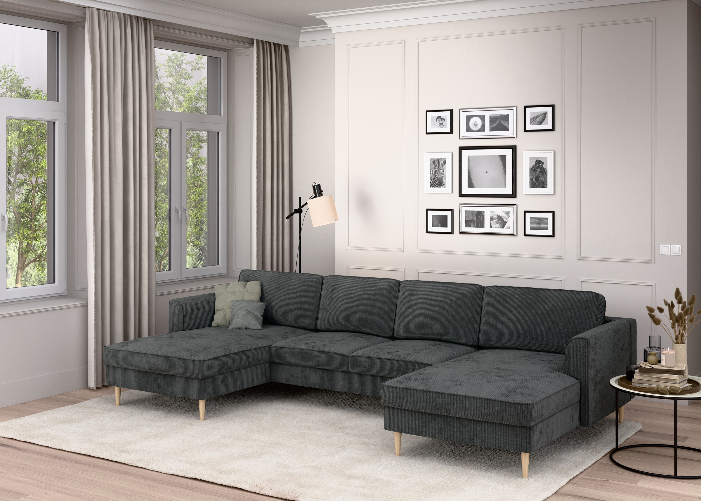 Home affaire Wohnlandschaft »Booster Couch wahlweise mit Schlaffunktion und günstig online kaufen