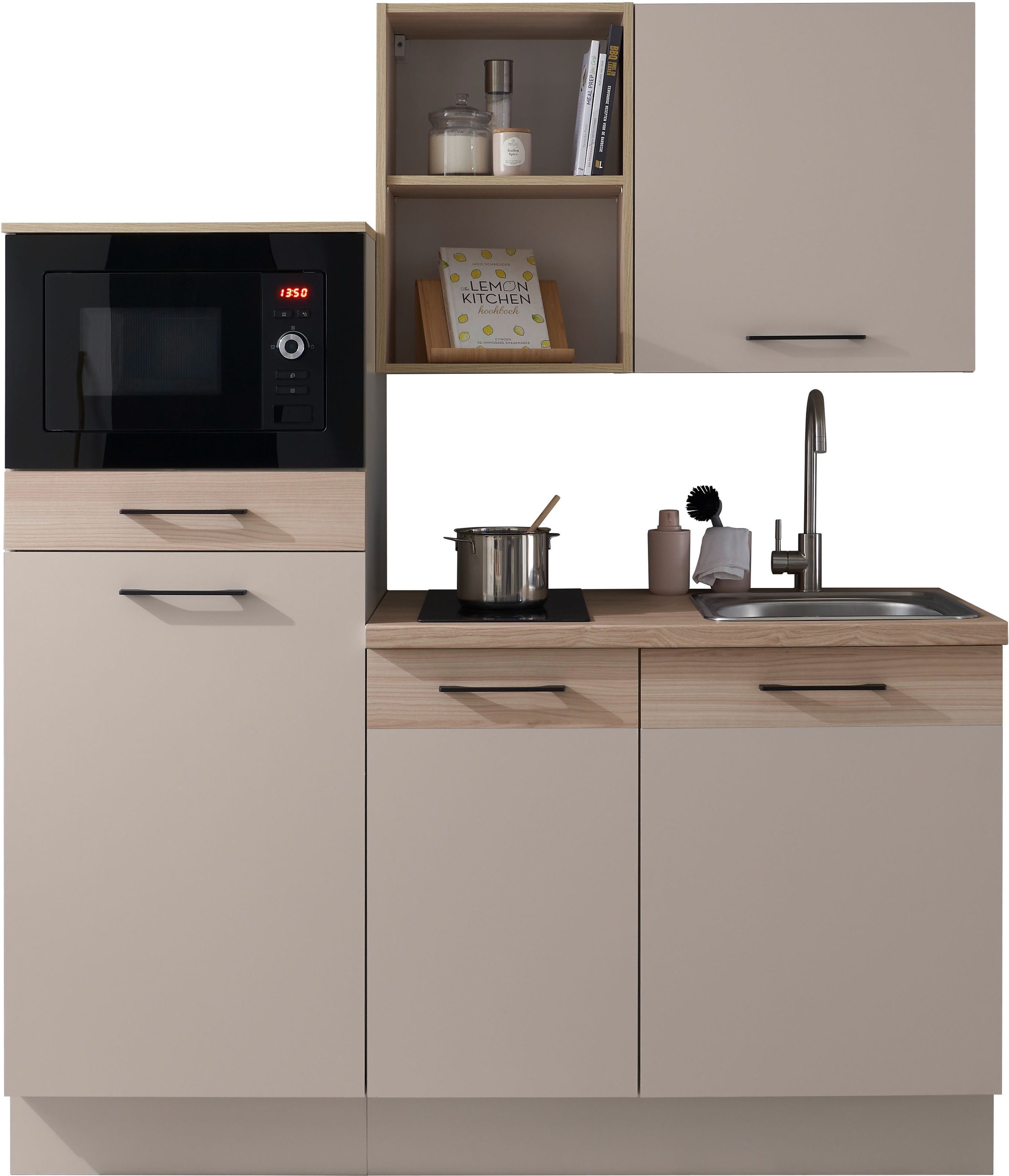 BASIC by Balculina Pantryküche »Marlon Pantryküche BxHxT 165x210x60 cm«, Br günstig online kaufen