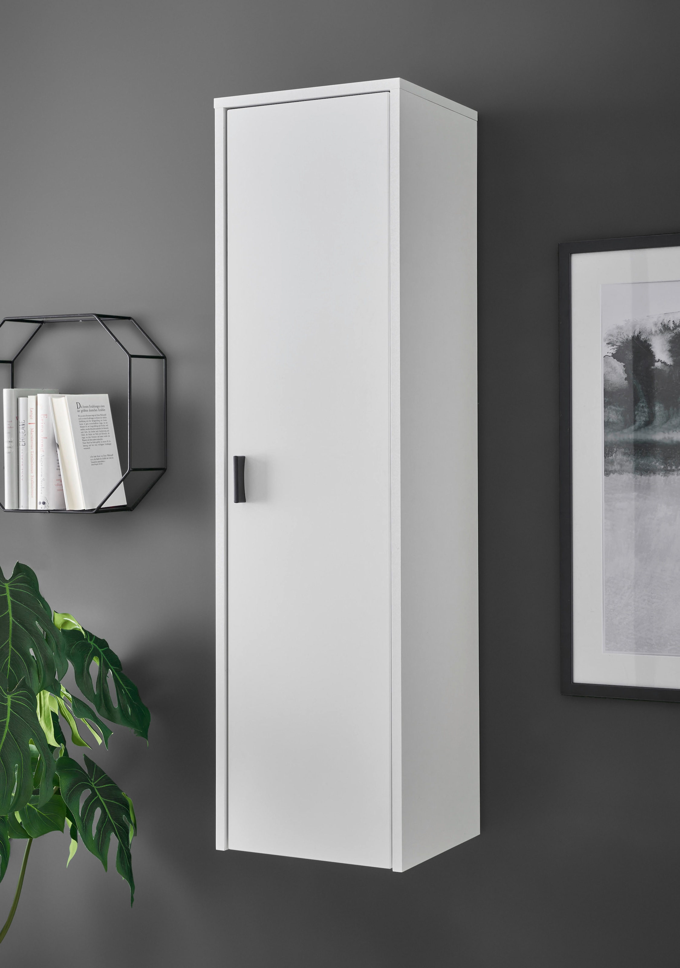 INOSIGN Hängeschrank »Hudson«, in moderner Trendfarbe, Griffe aus Metall (Schwarz), Höhe 120 cm