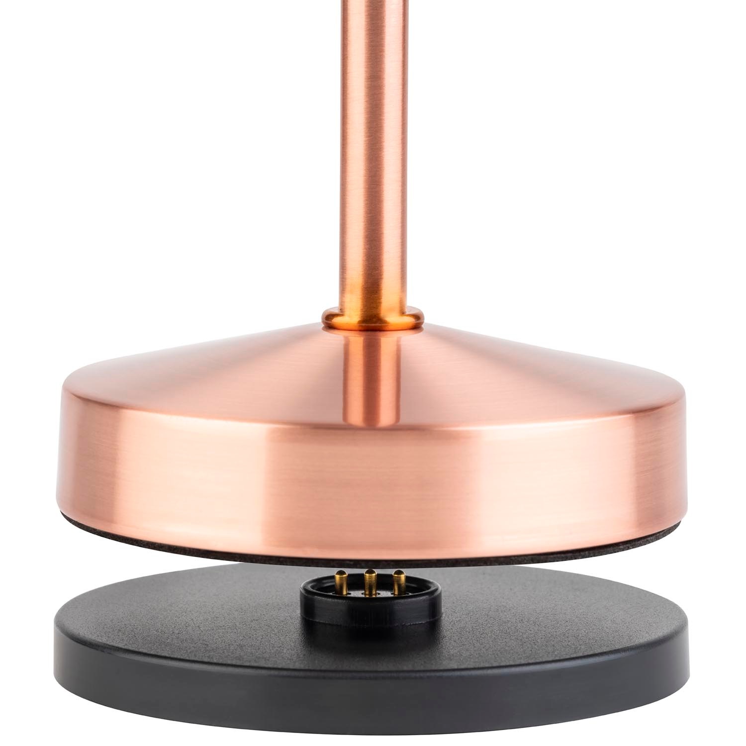 APS LED Tischleuchte »"ALVA" Kabellose USB-C Tischleuchte«, 1 flammig, Leuchtmittel LED-Modul | LED fest integriert, Spritzwasssergeschützt IP 54, inkl. Dockinstation und Fernbedienung