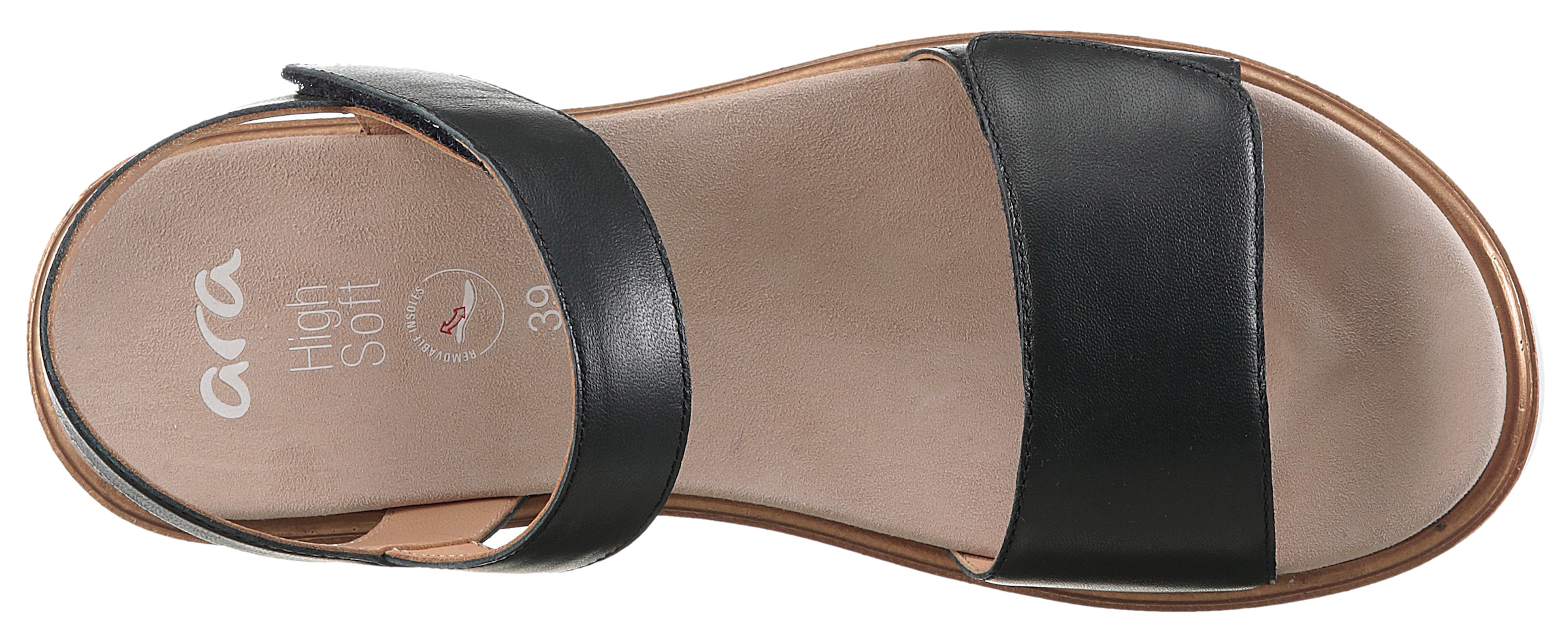 Ara Keilsandalette »BILBAO«  , Sommerschuh, Sandale, Keilabsatz, Klett, Weite G (weit)