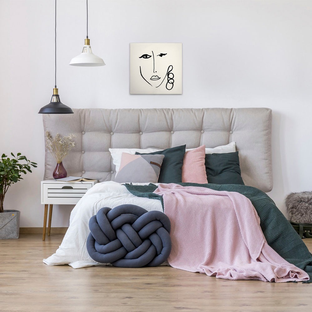 A.S. Création Leinwandbild »Faces 3 - Wandbild Schwarz Weiß Keilrahmen Wand günstig online kaufen