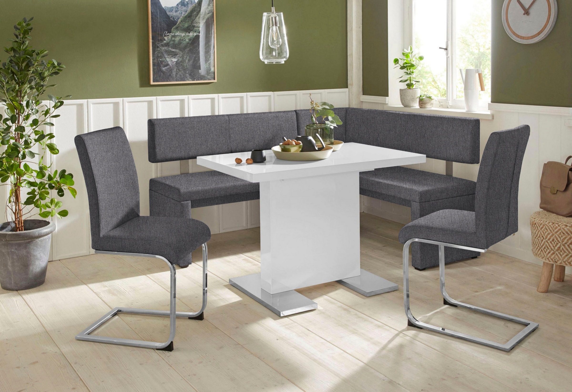 Home affaire Freischwinger »Charissa«, (Set), 2 St., Strukturstoff, Bezug i günstig online kaufen