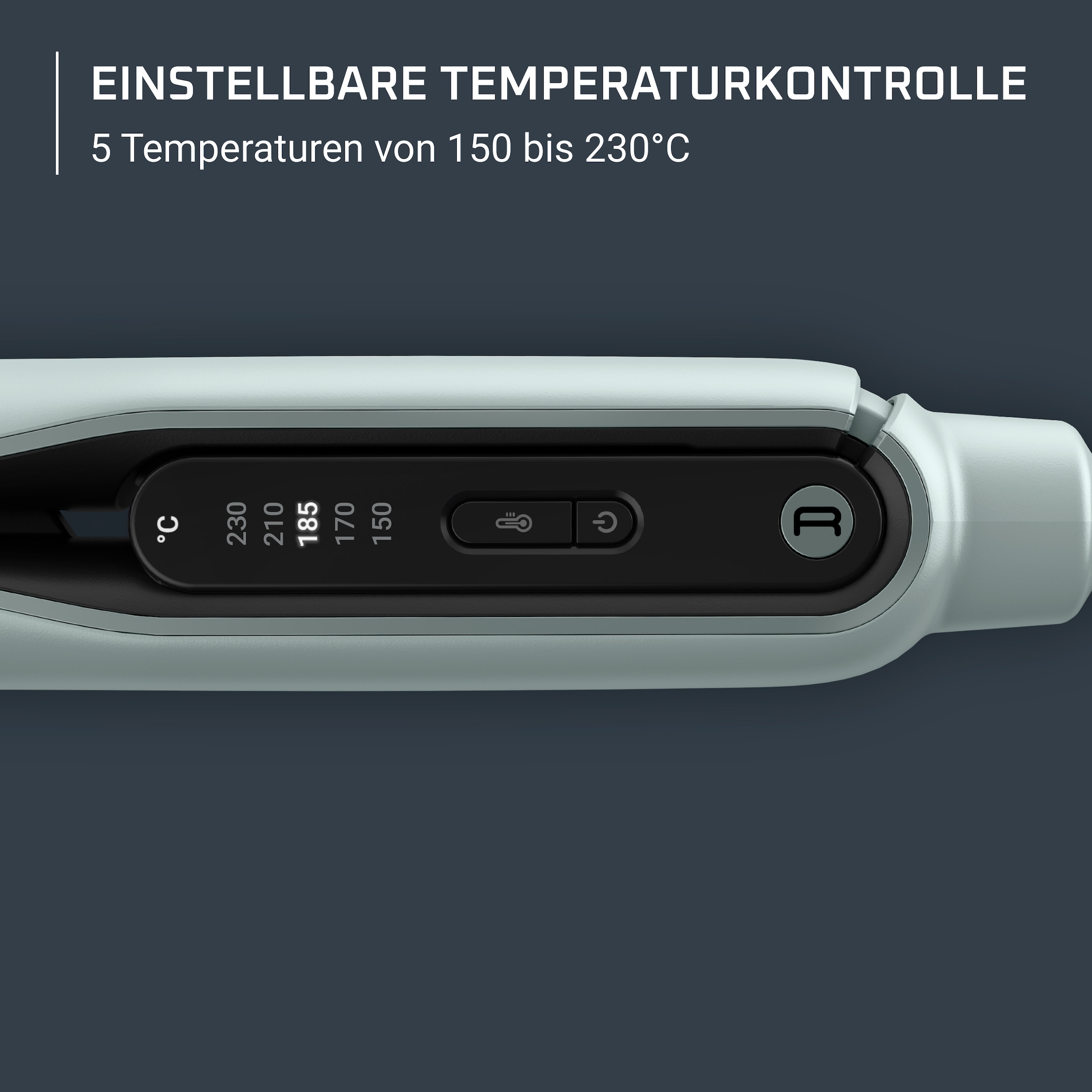 Rowenta Glätteisen »Rowenta Thermoglide«, Titanium, Titanium-Beschichtung, 5 Temperaturstufen von 170°C bis 230°C
