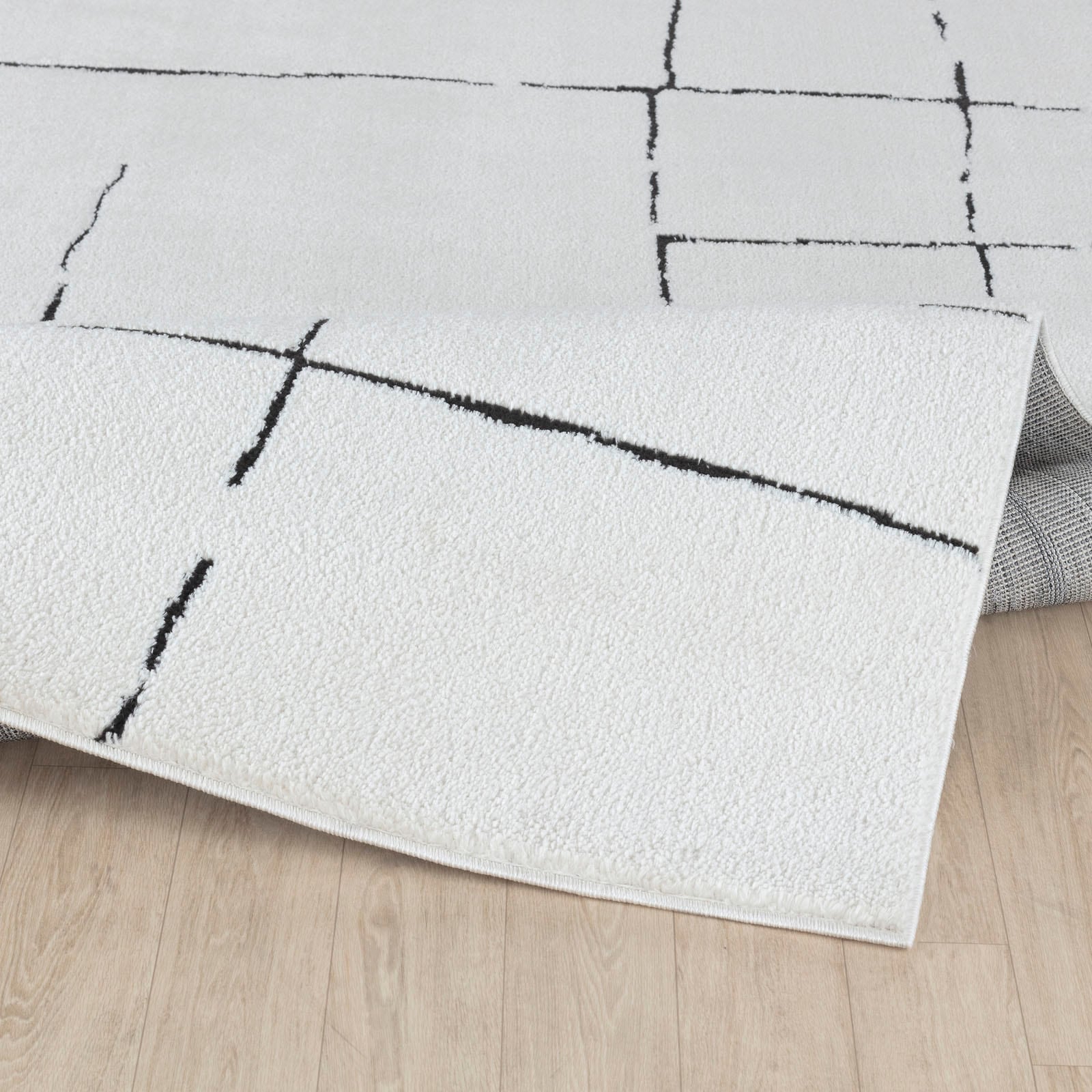 Livabliss Teppich »PRAGUE«, rechteckig, 8 mm Höhe, Skandi Design, Modern Boho Kurzflor Wohnzimmerteppich, Schlafzimmer