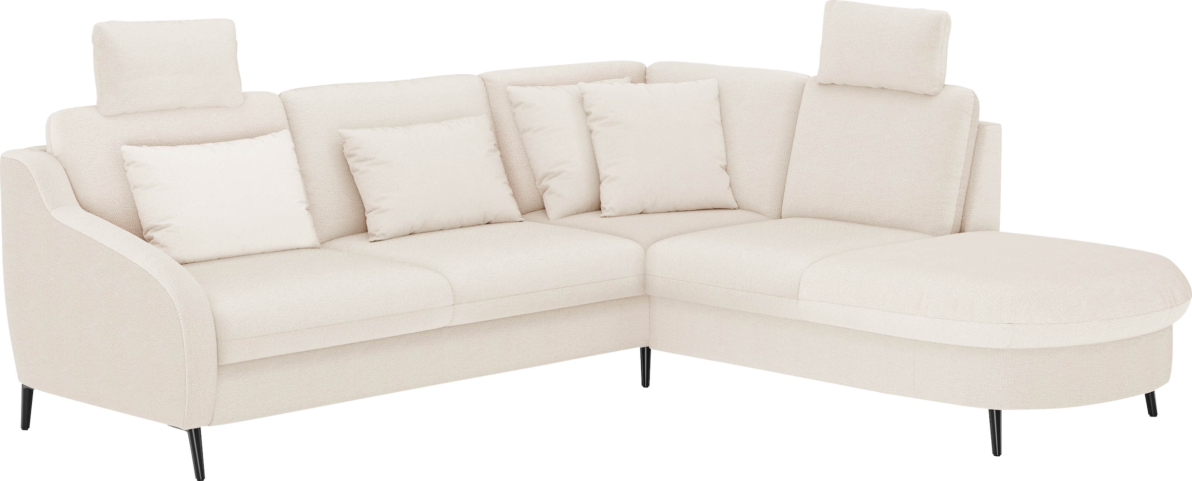 sit&more Ecksofa »Soul L-Form«, wahlweise mit Bettfunktion und Bettkasten oder Schubkasten