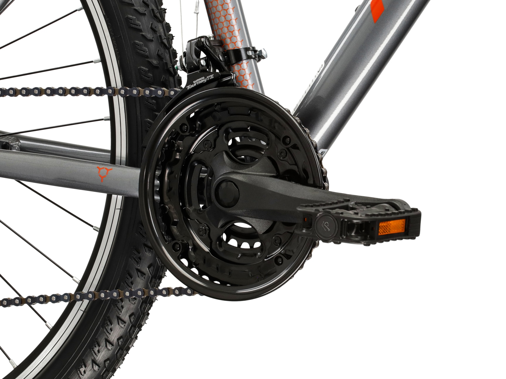 Kross Mountainbike »KROSS Mountainbike Hardtail 26" Hexagon 1.0 grau 21 Gänge« 21 Gang Shimano TOURNEY TY300 Schaltwerk Kettenschaltung