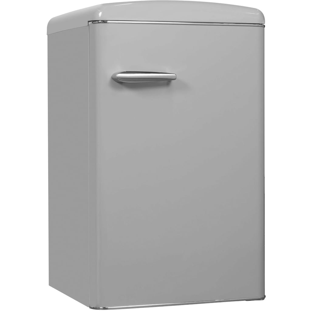 exquisit Kühlschrank »RKS120-V-H-160F«, RKS120-V-H-160F grau, 89,5 cm hoch, 55 cm breit