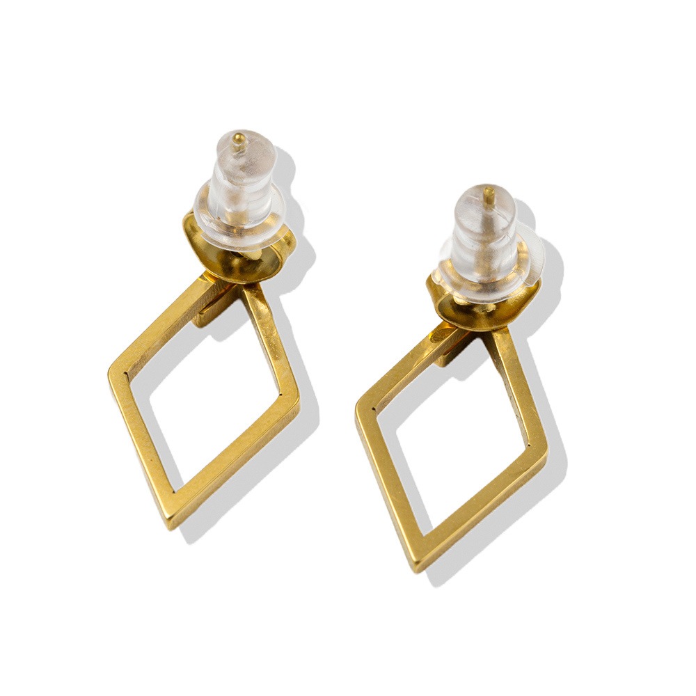 Firetti Paar Ohrstecker »Schmuck Geschenk Edelstahl Ohrschmuck Ohrringe Raute« Made in Germany