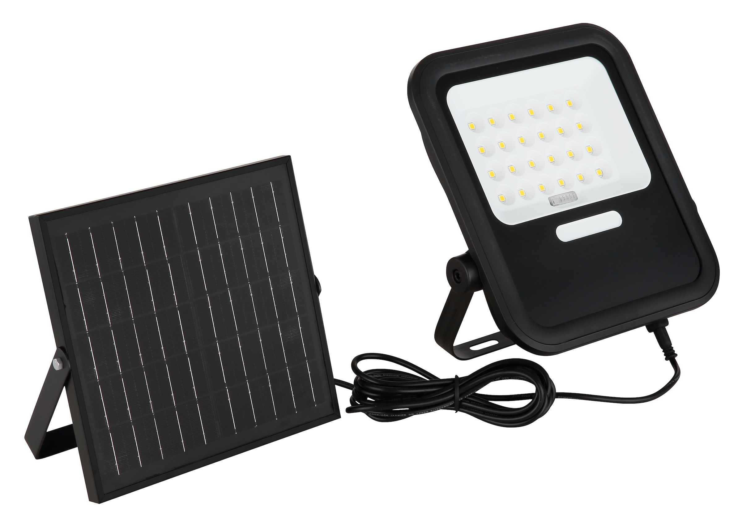 GLOBO LIGHTING LED Solarleuchte »SOLARLEUCHTE KUNSTSTOFF SCHWARZ MATT, 1XLED«, Leuchtmittel LED-Modul | LED fest integriert, Solar/IP65/beweglich/Garten/Außenbereich