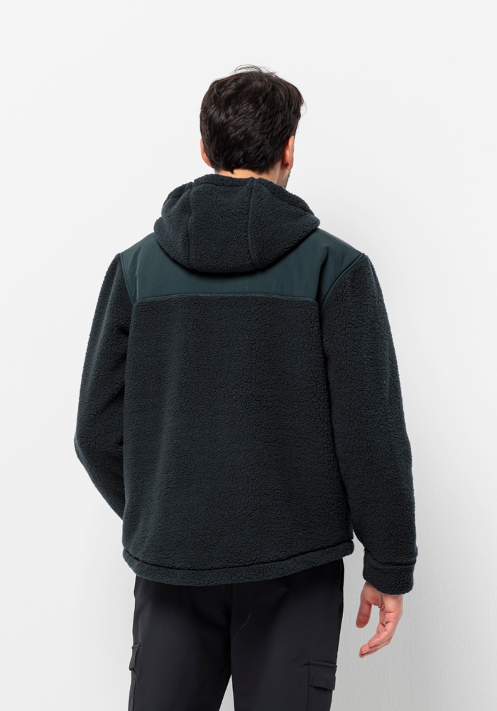 Jack Wolfskin Fleecejacke »FELSLICHT HOODED JKT M«, mit Kapuze