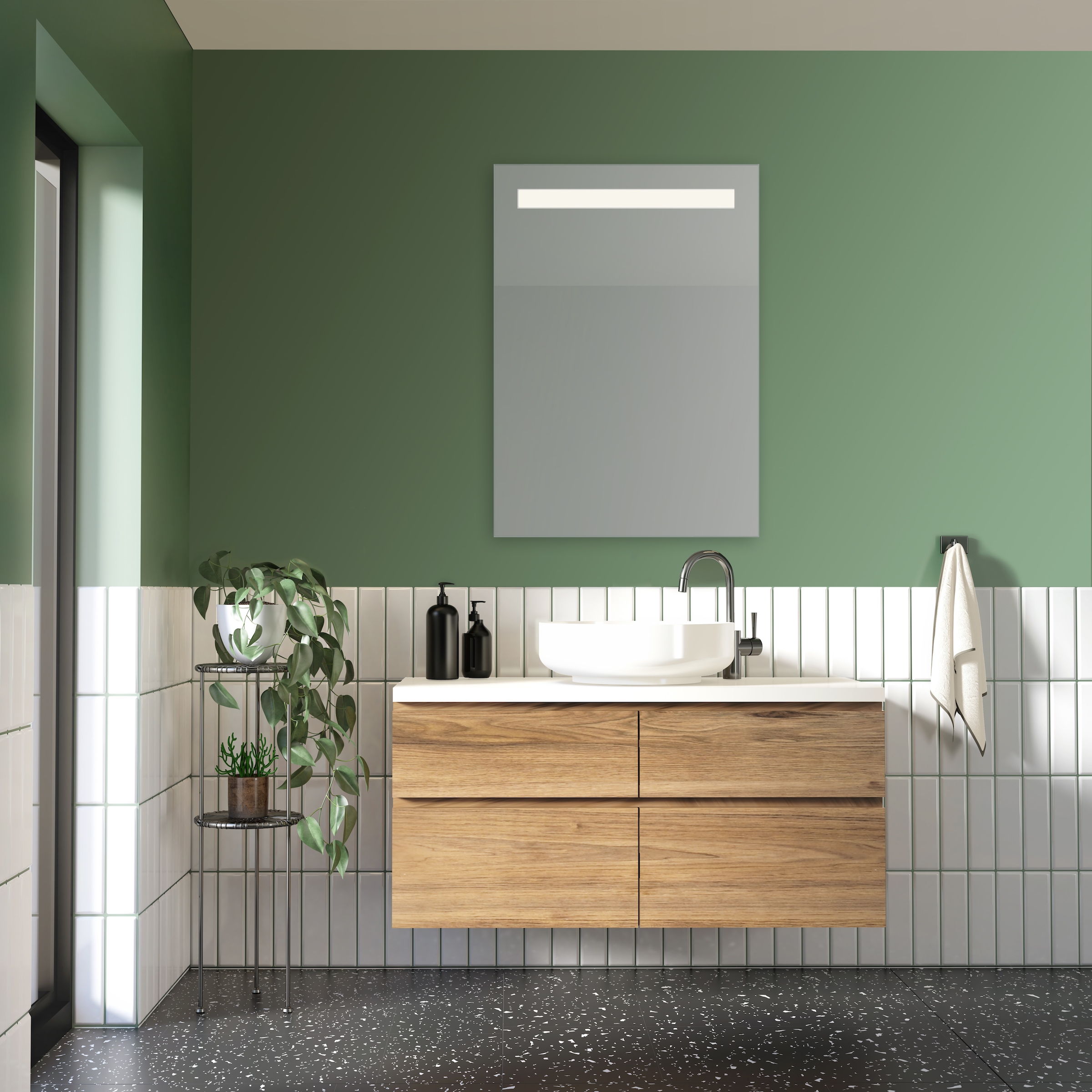 MIRRORS AND MORE LED-Lichtspiegel »Tabea« integrierte LED-Beleuchtung günstig online kaufen