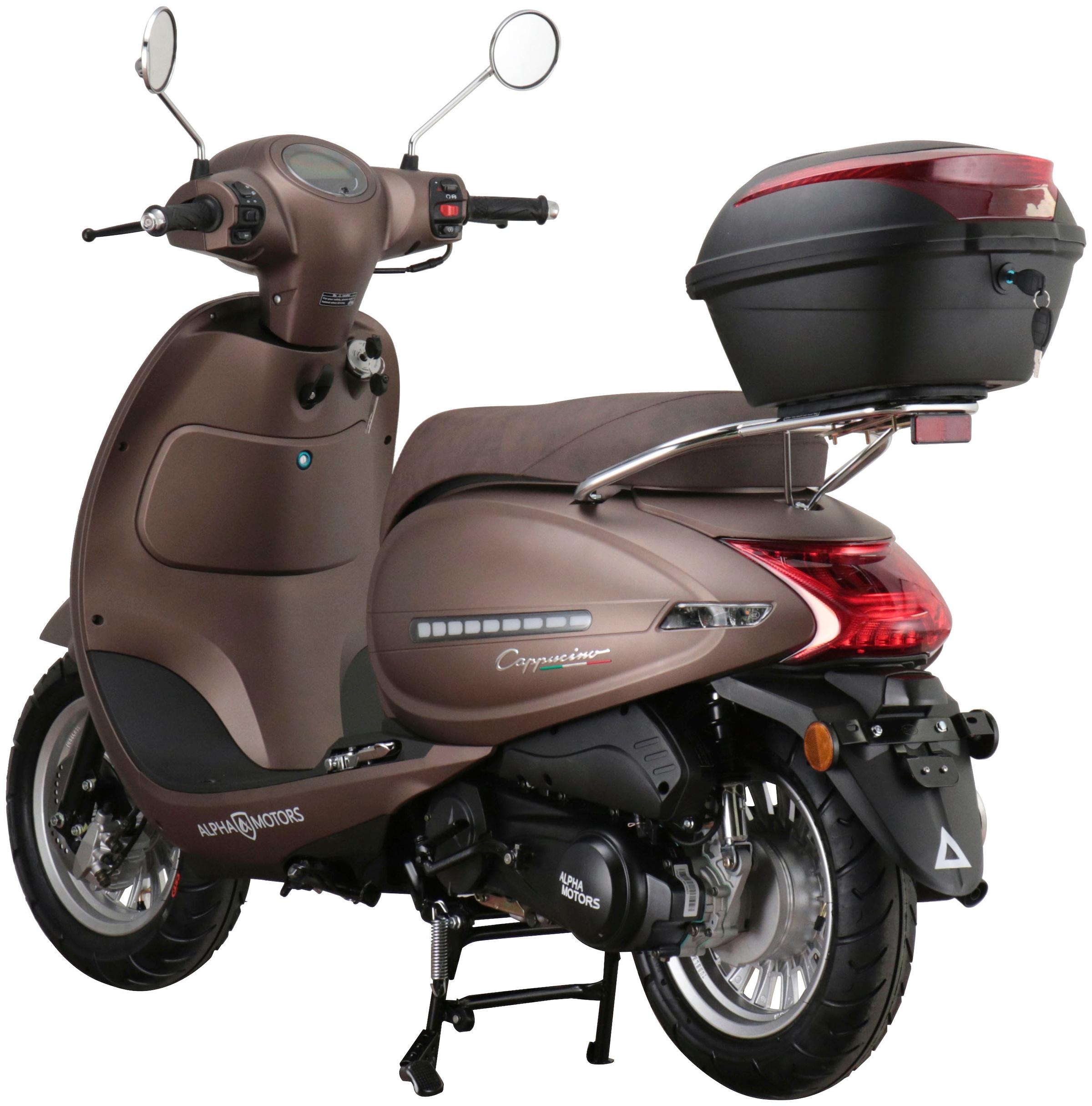 Alpha Motors Motorroller »Cappucino«, 50 cm³, 45 km/h, Euro 5, 2,99 PS, inkl. Topcase