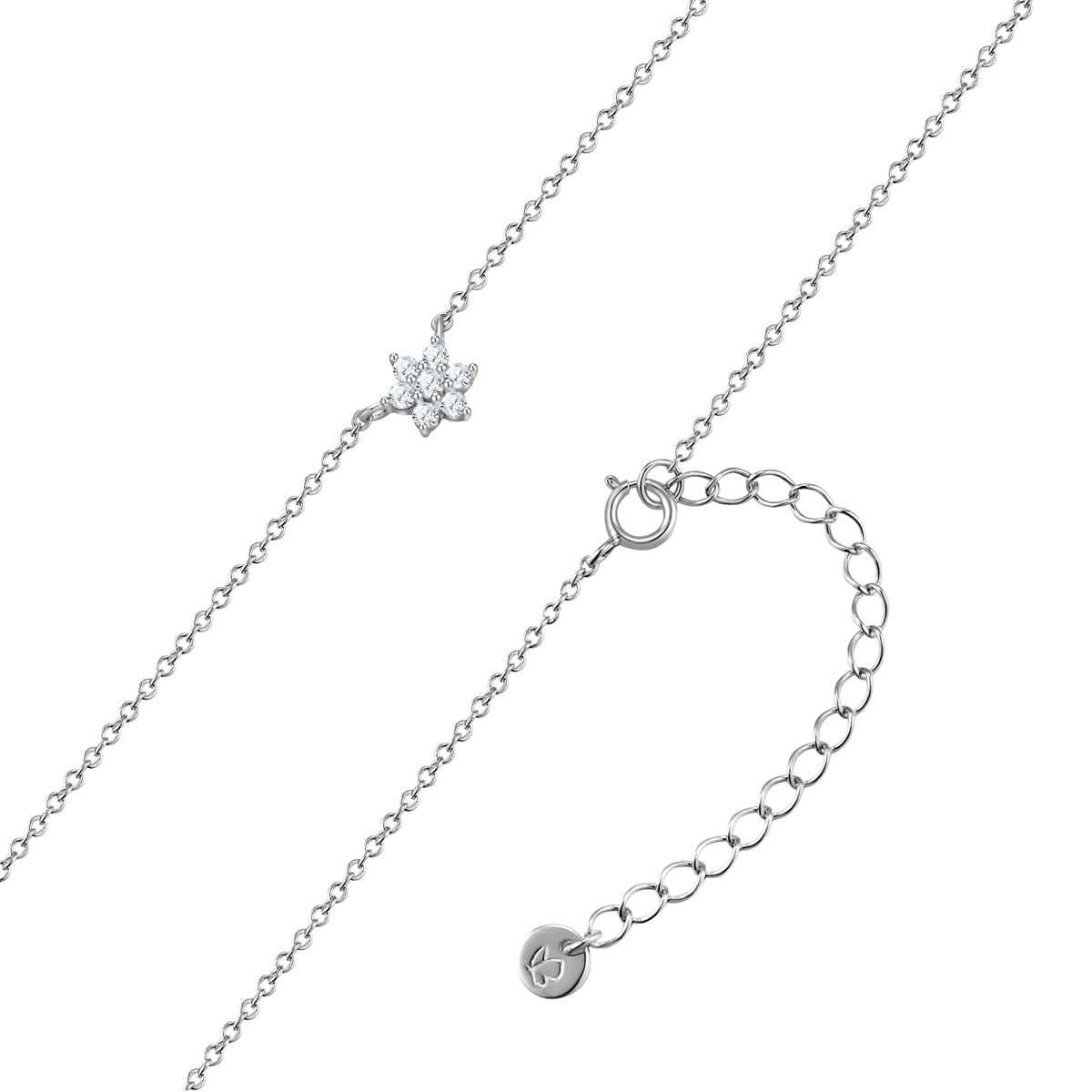 Glanzstücke München Kette mit Anhänger »GSM1954«, (1 tlg.), aus Sterling Silber