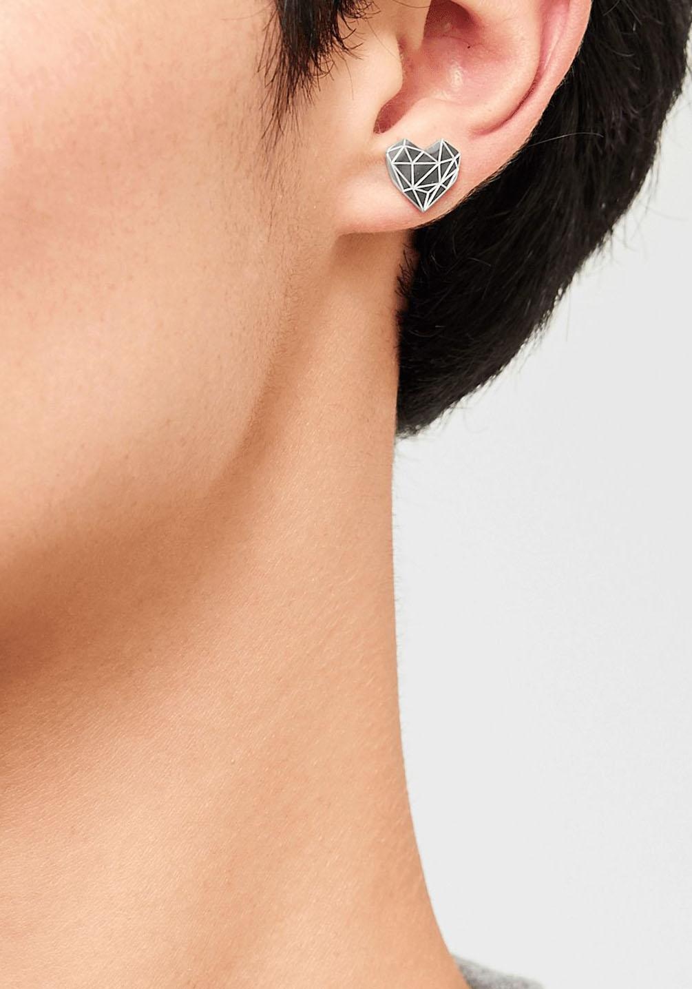 Liebeskind Berlin Paar Ohrstecker »Schmuck Geschenk Edelstahl Ohrringe Herz, LJ-0307-E-11, LJ-0308-E-11«