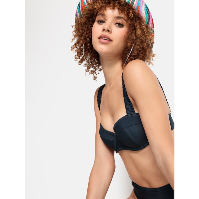 LSCN by LASCANA Bügel-Bikini-Top »Gina«, mit gerafften Trägern online  kaufen