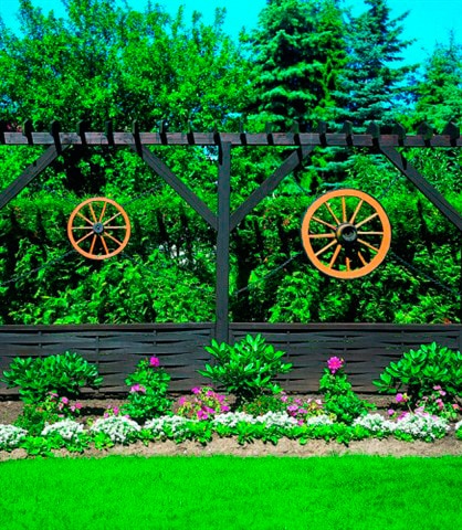 promadino Gartenfigur »Wagenrad«, BxLxH: 90x22x90 cm online bestellen