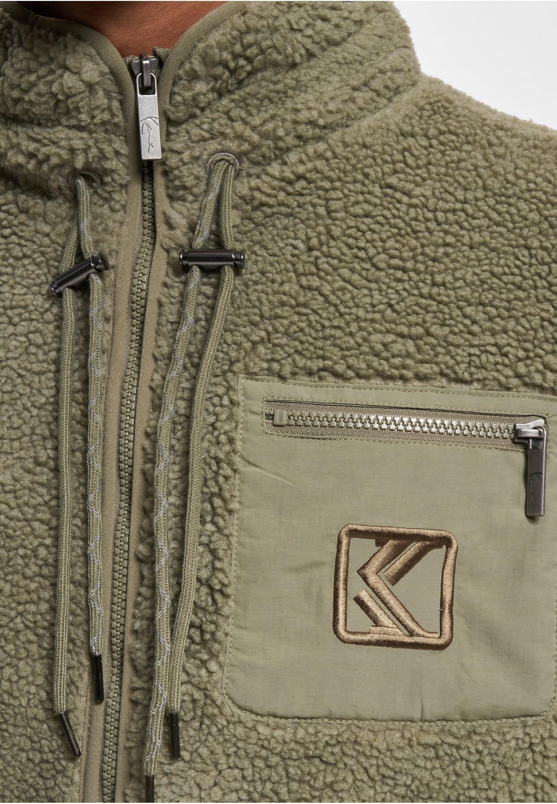 Karl Kani Winterjacke »Karl Kani Herren KM234-007-2 KK OG Teddy Trackjacket« 1 Stk. tlg. ohne Kapuze