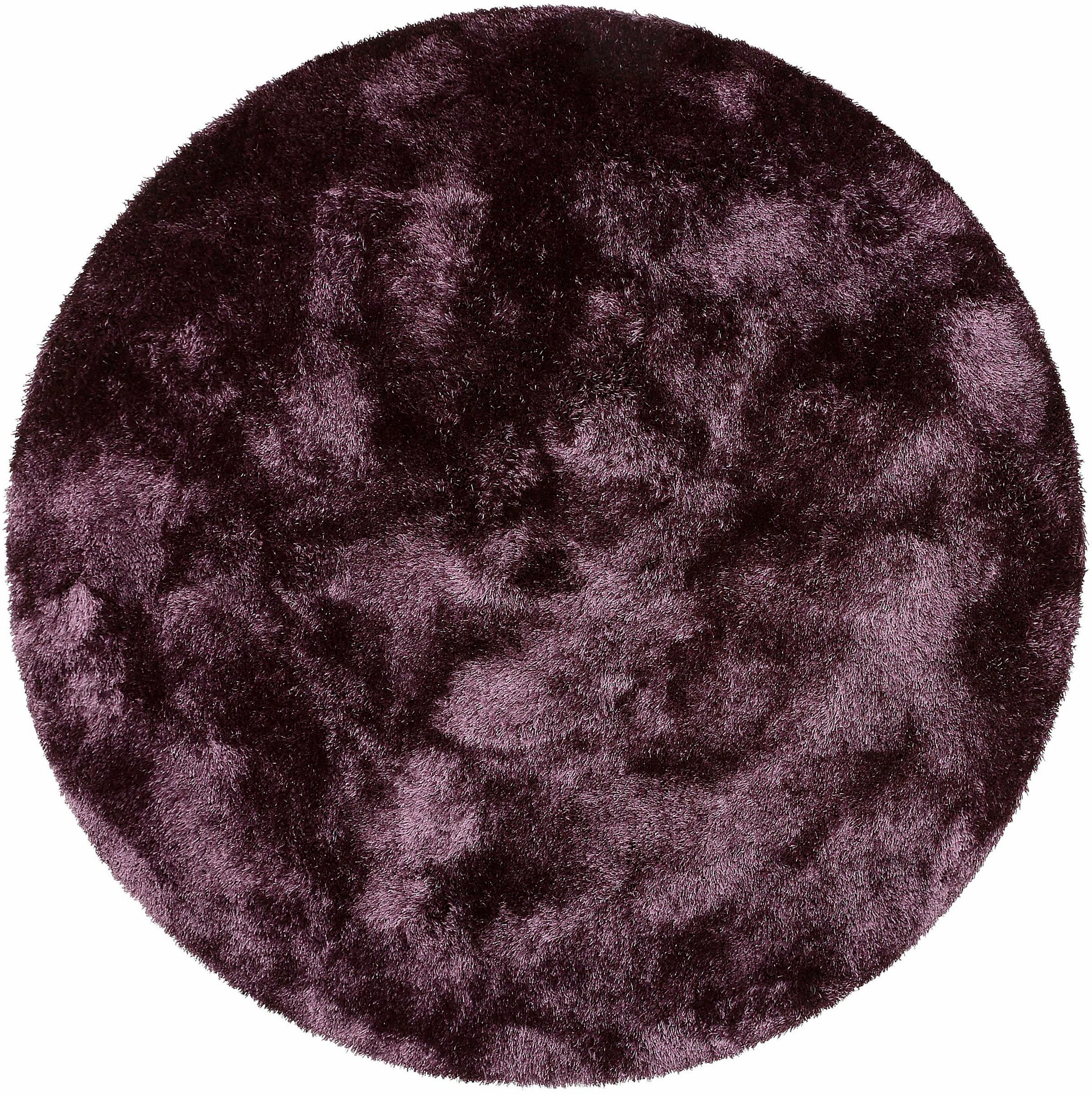 Bruno Banani Hochflor-Teppich »Dana Teppich, leichter Glanz«, rund, 30 mm Höhe, unifarben, Mikrofaser Teppiche, Wohnzimmer, Schlafzimmer, Esszimmer