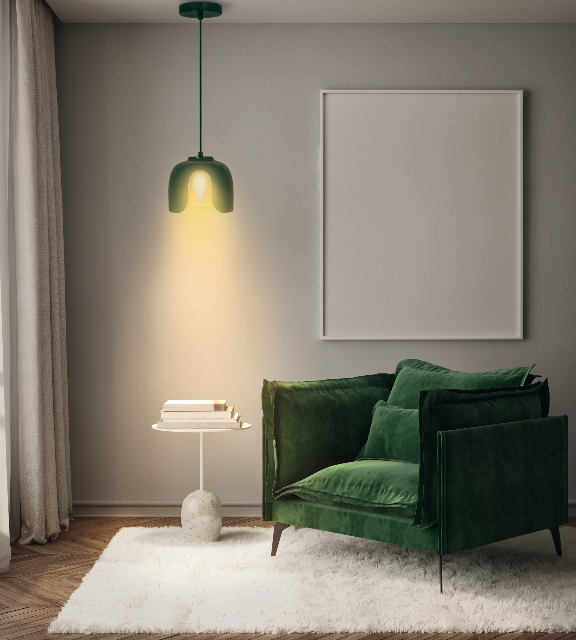 Osram Pendelleuchte »Decor Corolle« E27 1 Stk. Fassung E27, Stahl und Glas