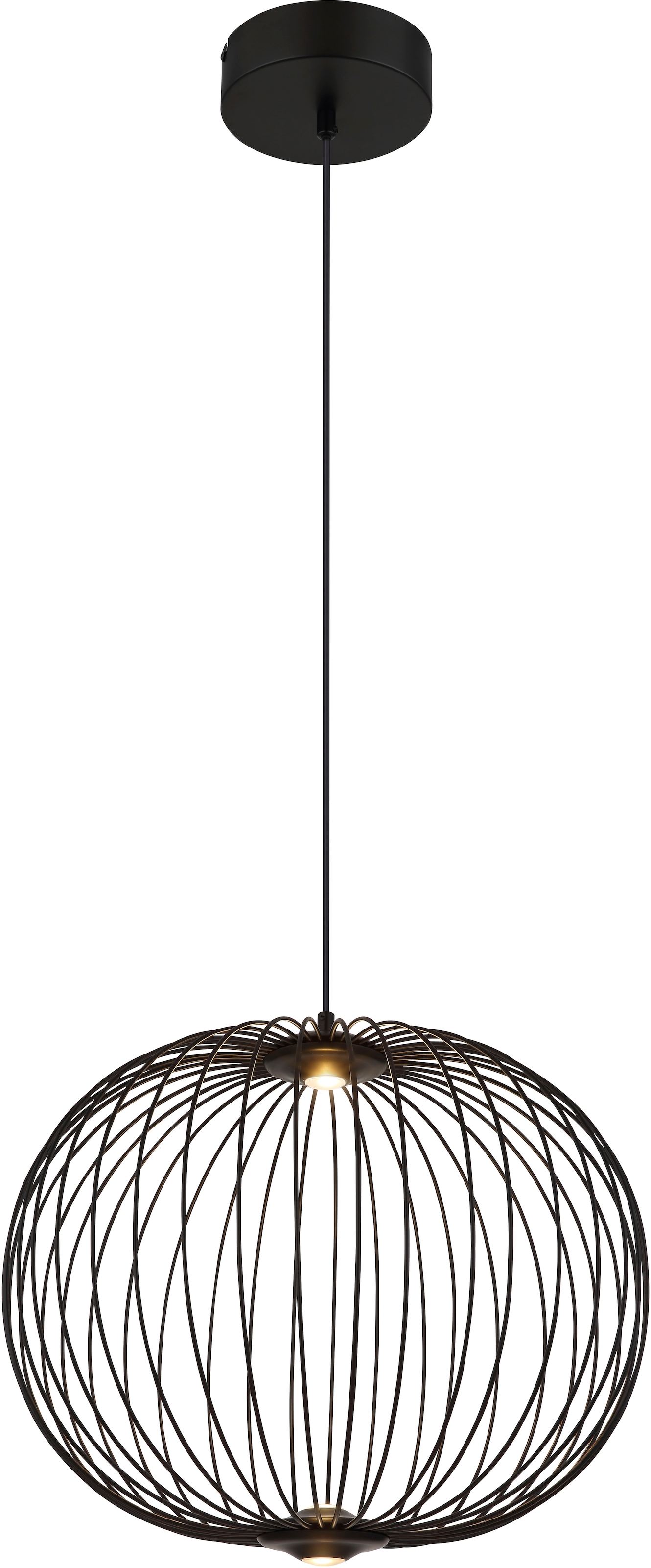 GLOBO LIGHTING Hängeleuchte »GALWAY« LED-Modul 1 Stk. Warmweiß Hängelampe Metallstäbe 3 Stufen DM 50cm Esszimmer