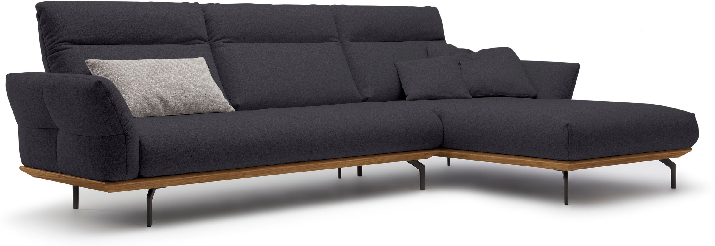 Creation BY ROLF BENZ Ecksofa "CR.460" Sockel in Nussbaum, Winkelfüße in Um günstig online kaufen