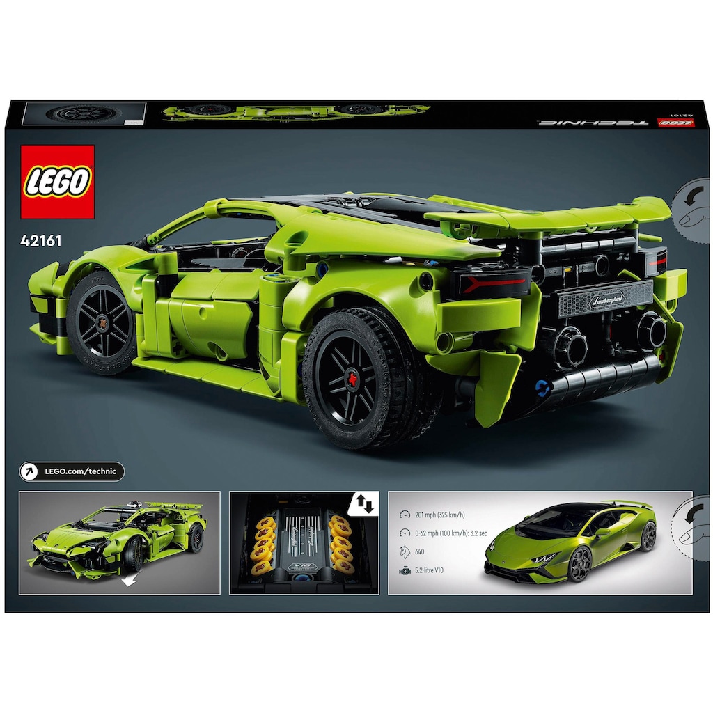 LEGO® Konstruktionsspielsteine »Lamborghini Huracán Tecnica (42161), LEGO® Technic«, (806 St.)