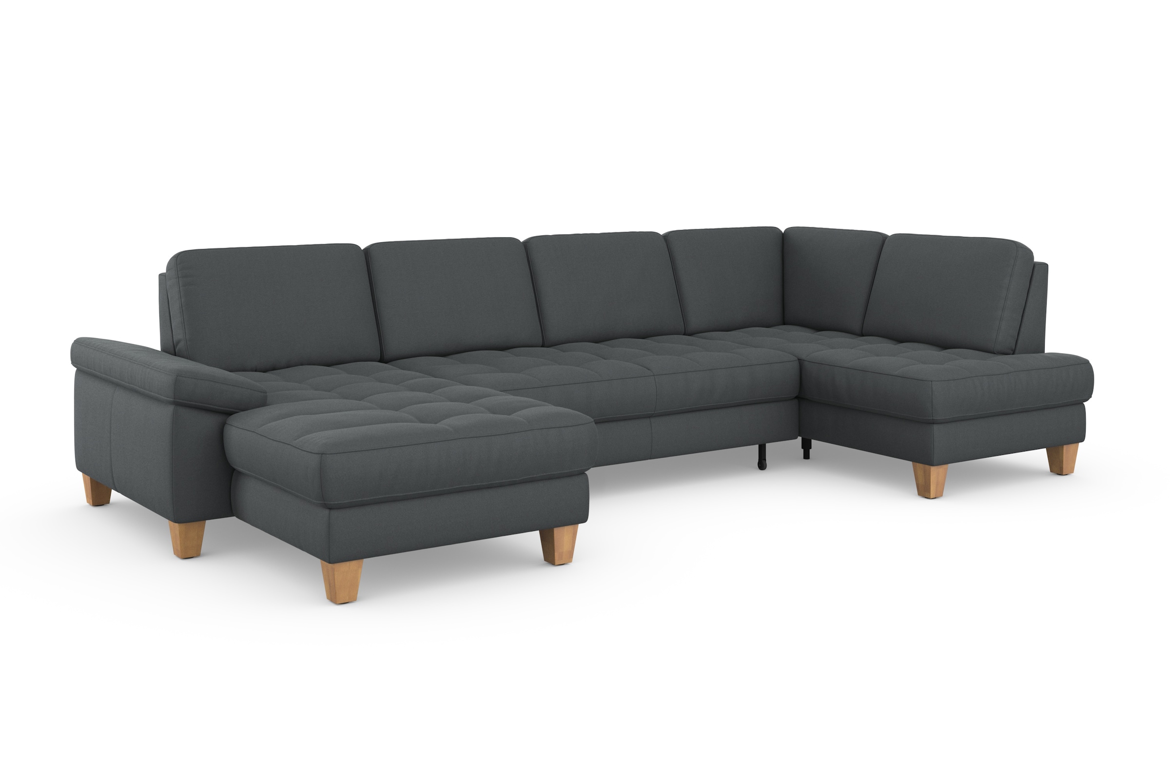 sit&more Wohnlandschaft »Westham U-Form«, wahlweise mit Bettfunktion, Bettkasten, Sitztiefenverstellung