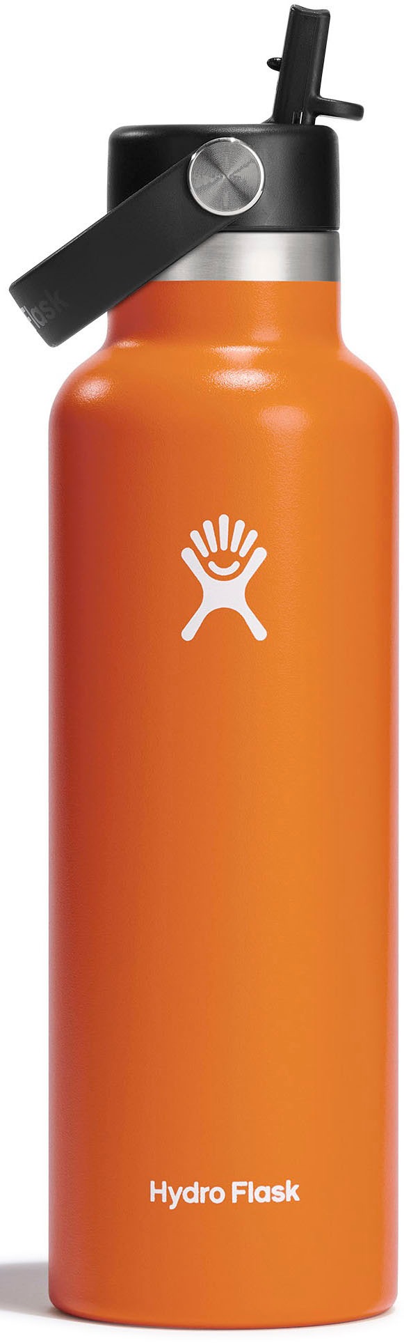 HYDRO FLASK Trinkflasche »STANDARD FLEX STRAW CAP« doppelte TempShield ️-Isolierung orange 621 ml
