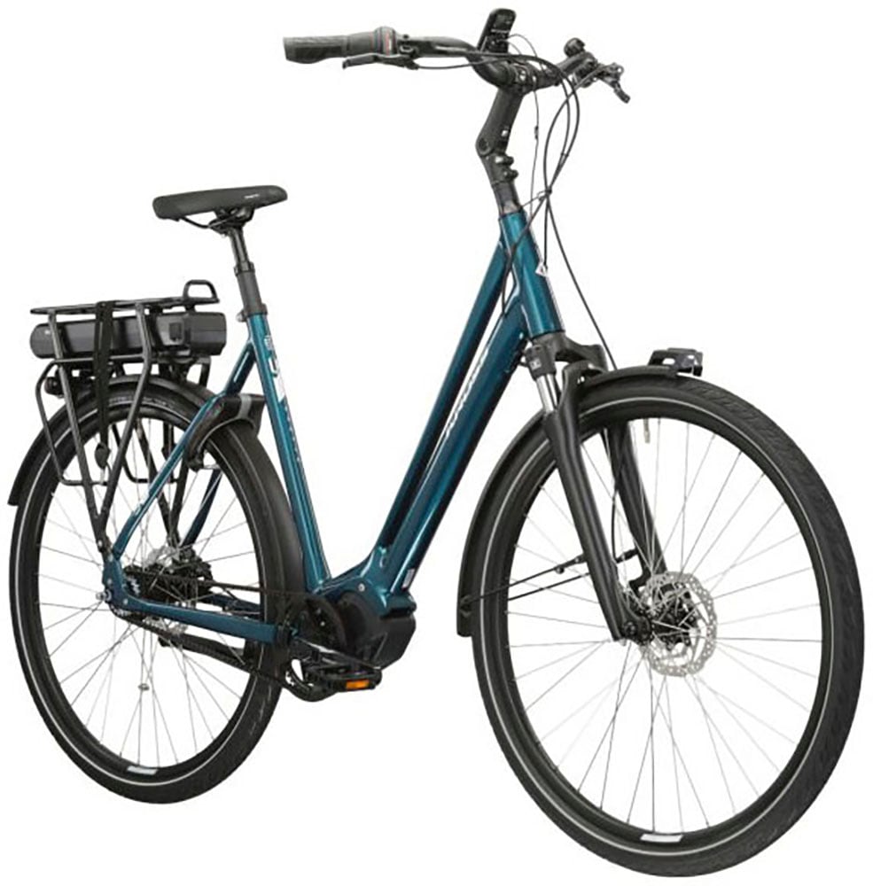 Kross E-Bike »E-Citybike Sentio Hybrid 5.0 28 Zoll blau«, 7 Gang, Shimano, NEXUS, Mittelmotor 250 W, Pedelec, Elektrofahrrad für Damen und Herren