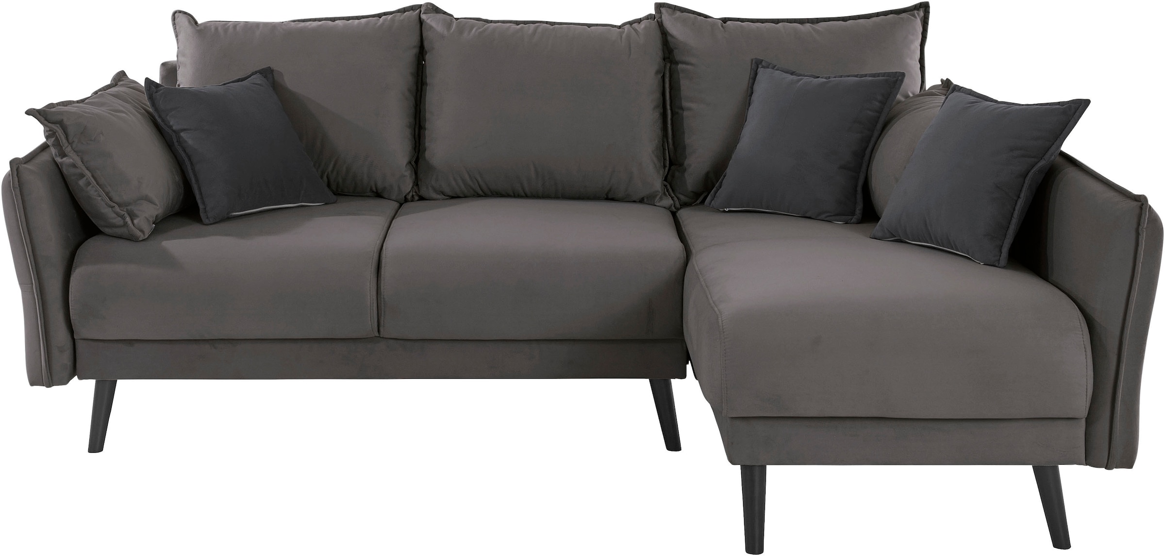 INOSIGN Ecksofa »Asra L-Form«, incl. Bettfunktion und Bettkasten, Seitentasche im Armteil, Federkern