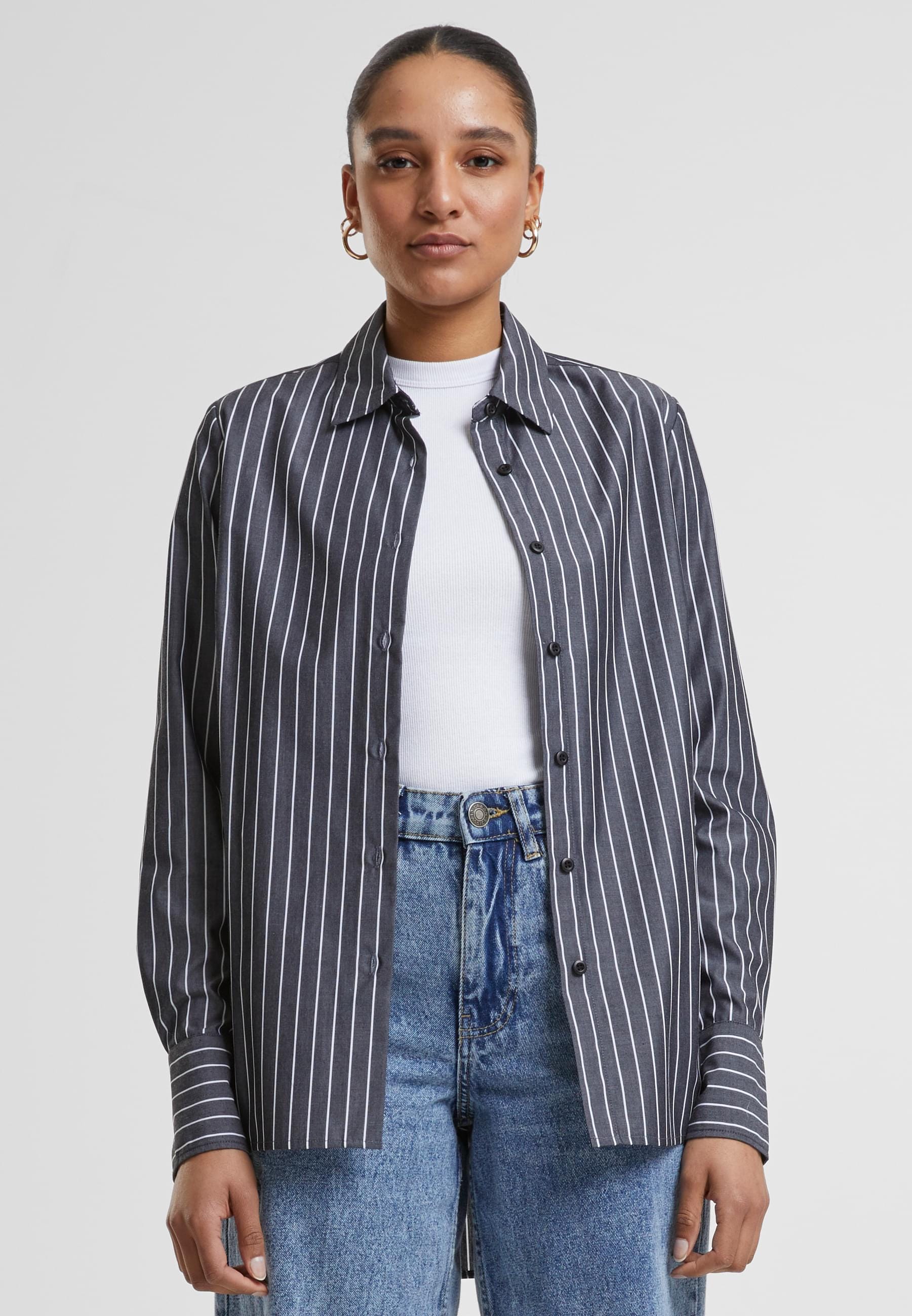 URBAN CLASSICS Klassische Bluse »Urban Classics Ladies Striped Blouse«