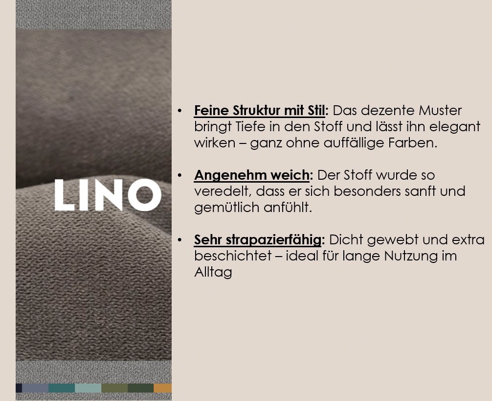 TRENDMANUFAKTUR Ecksofa »Prag, Schlafsofa mit Bettkasten, Couch in L-Form, Breite 253 cm« in feinem Strukturstoff, anthrazit, Recamiere links