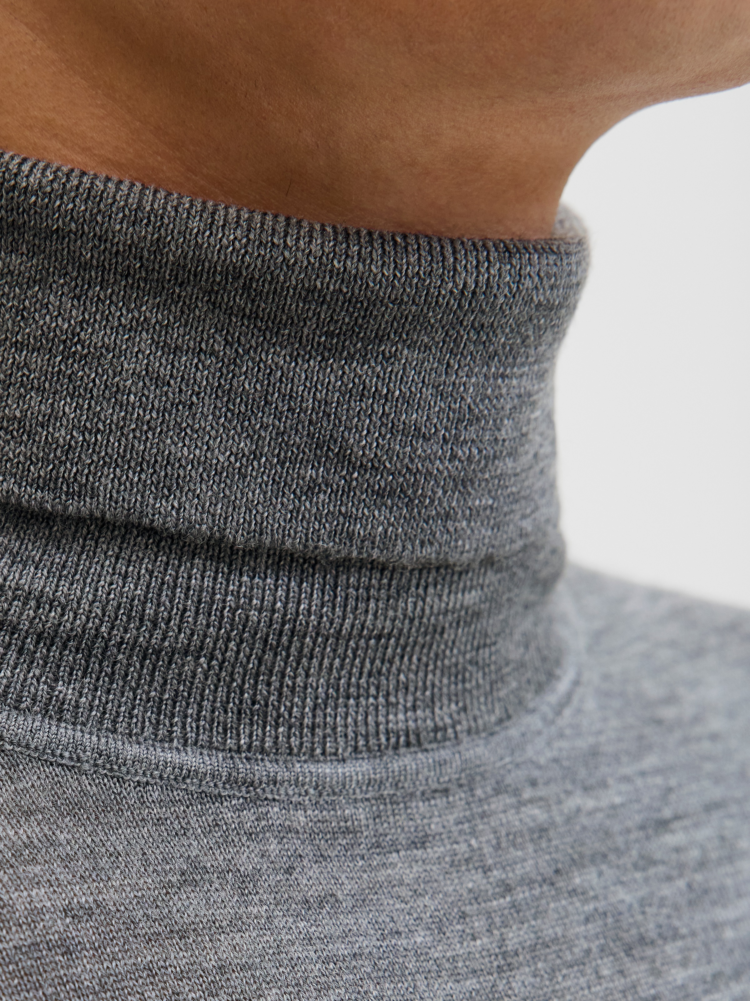 Jack & Jones Rollkragenpullover »JPRBLAMERINO KNIT ROLL NECK« Wolle, regular fit