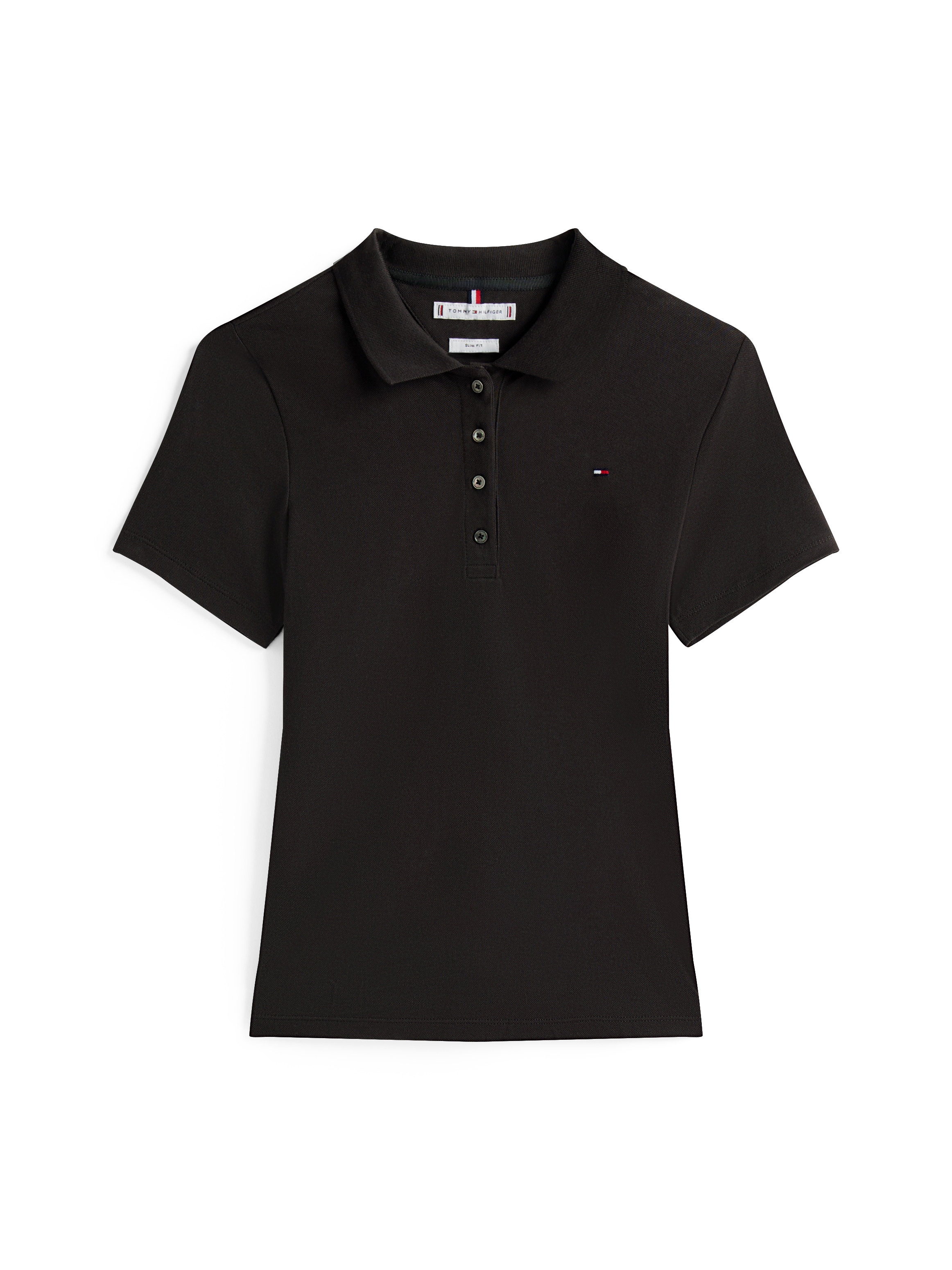 Tommy Hilfiger Poloshirt »1985 SLIM PIQUE POLO SHORT SLEEVE« mit Tommy Hilfiger Logo-Flag