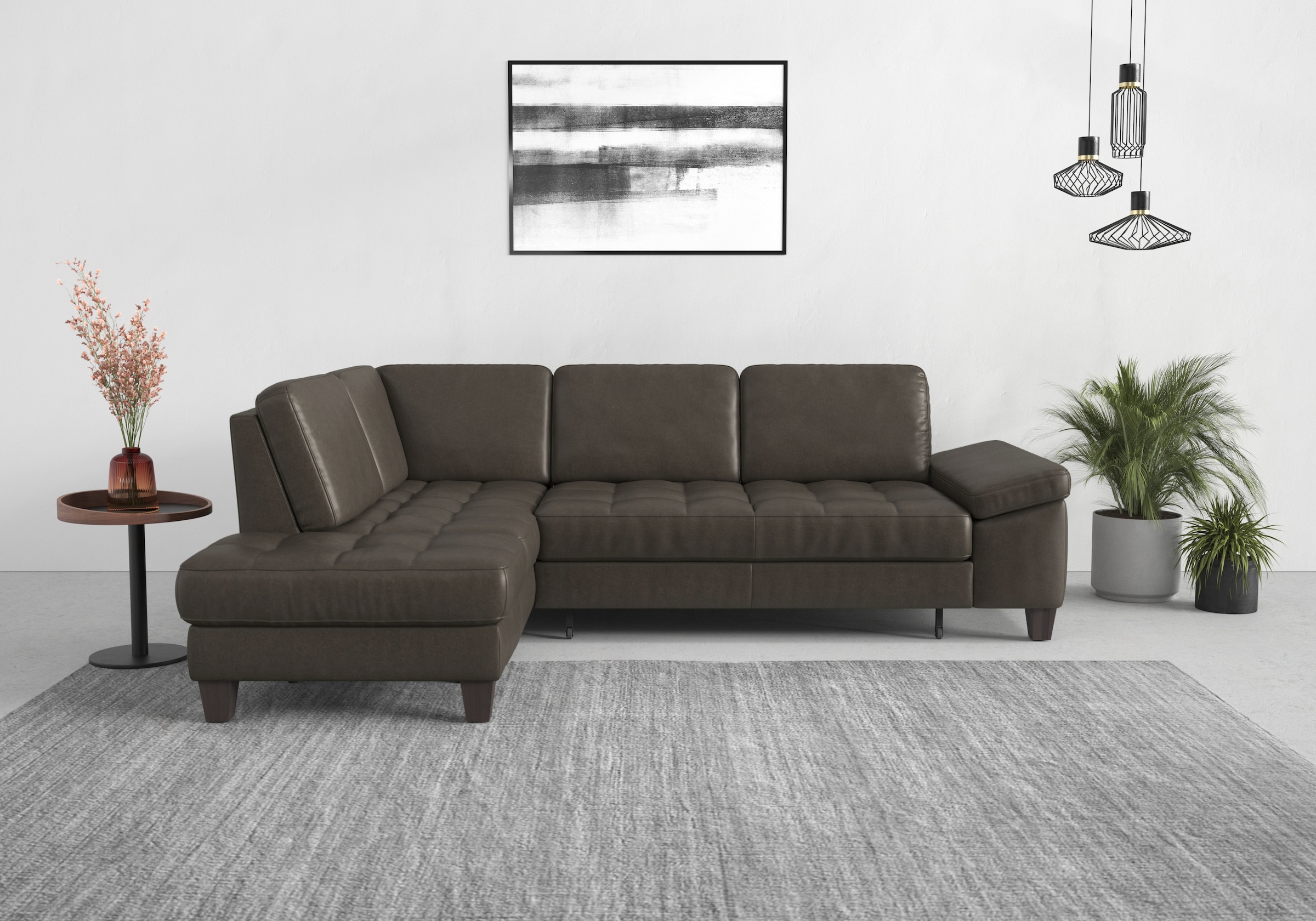sit&more Ecksofa »Westham L-Form«, mit Ottomane, mit oder ohne Bettfunktion günstig online kaufen