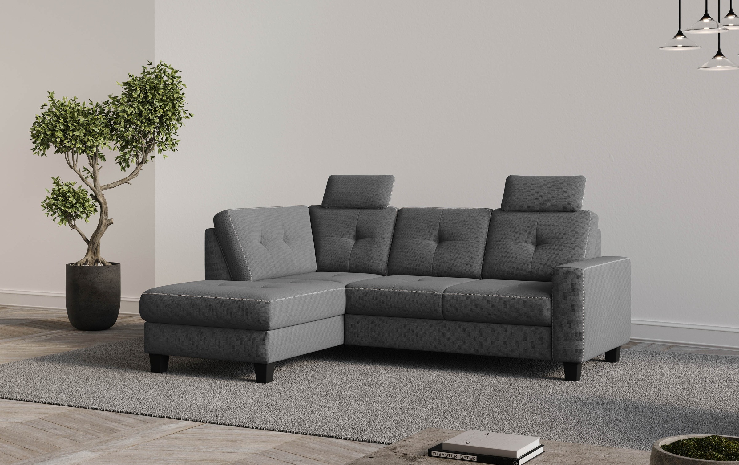 PLACES OF STYLE Ecksofa »Varese« wahlweise mit Bettfunktion und Bettkasten günstig online kaufen