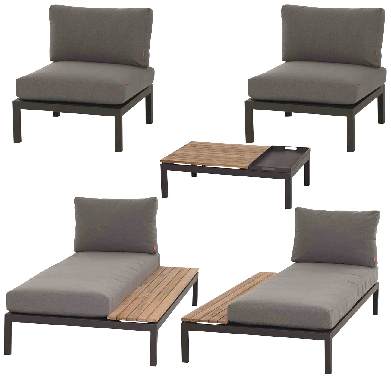 Siena Garden Garten-Essgruppe »Alvida« 5 Stk. tlg. günstig online kaufen