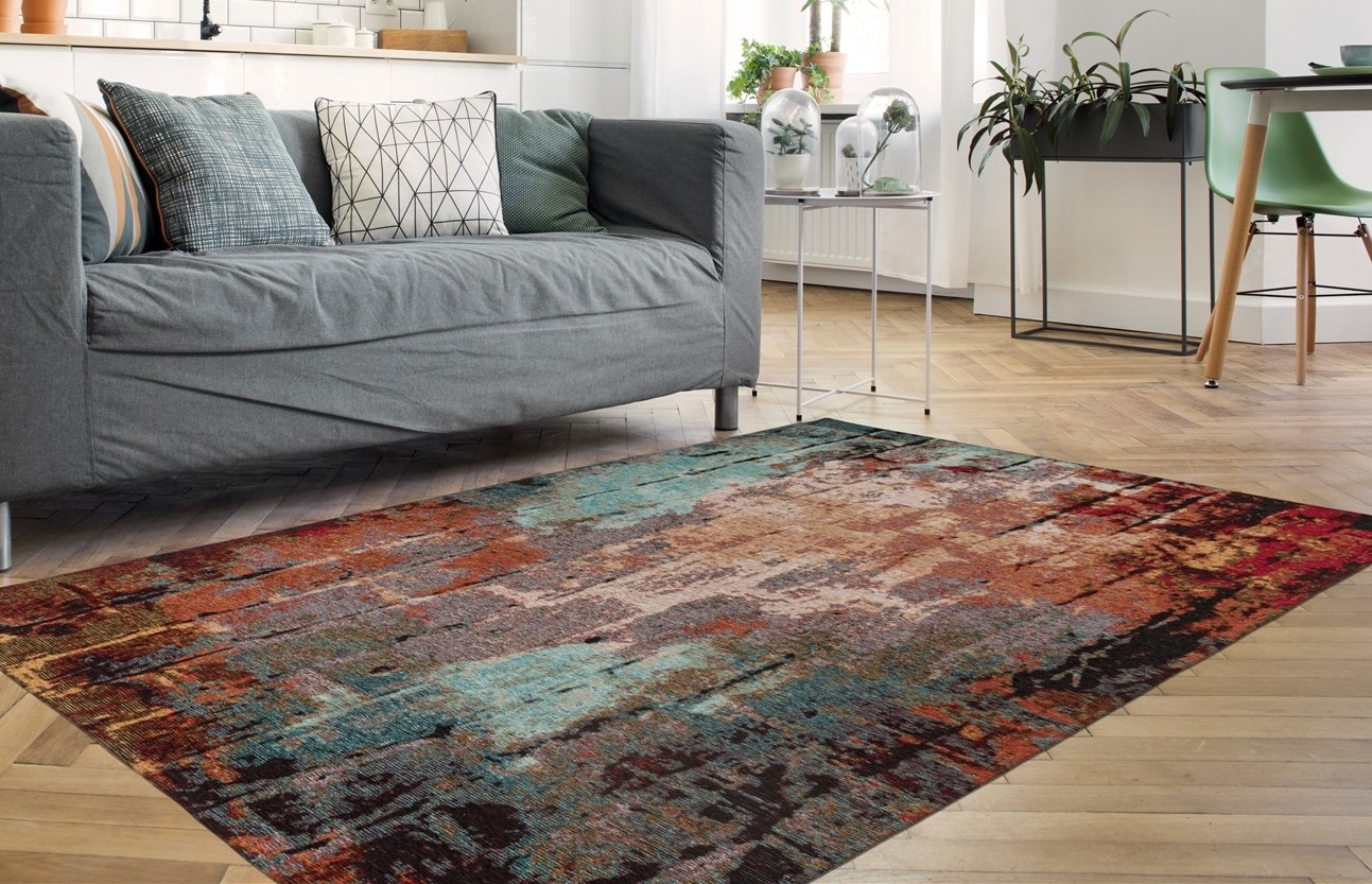 Padiro Teppich »Primavera 425«, rechteckig, 5 mm Höhe, Flachgewebe günstig online kaufen