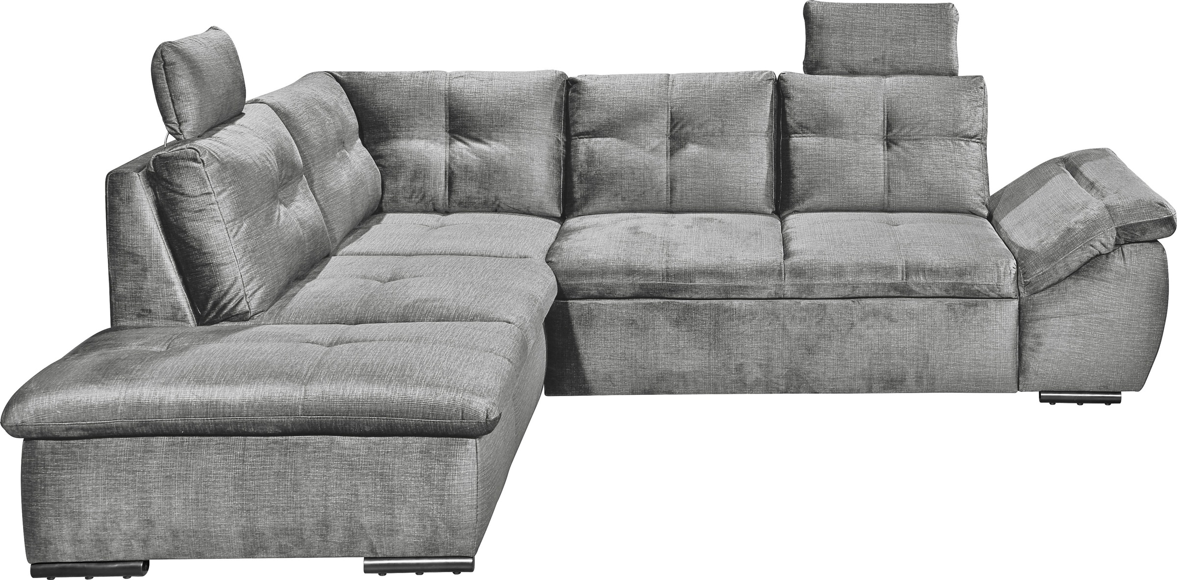 ED EXCITING DESIGN Ecksofa »Alija L-Form«, mit Bettfunktion, Bettkasten, Ar günstig online kaufen