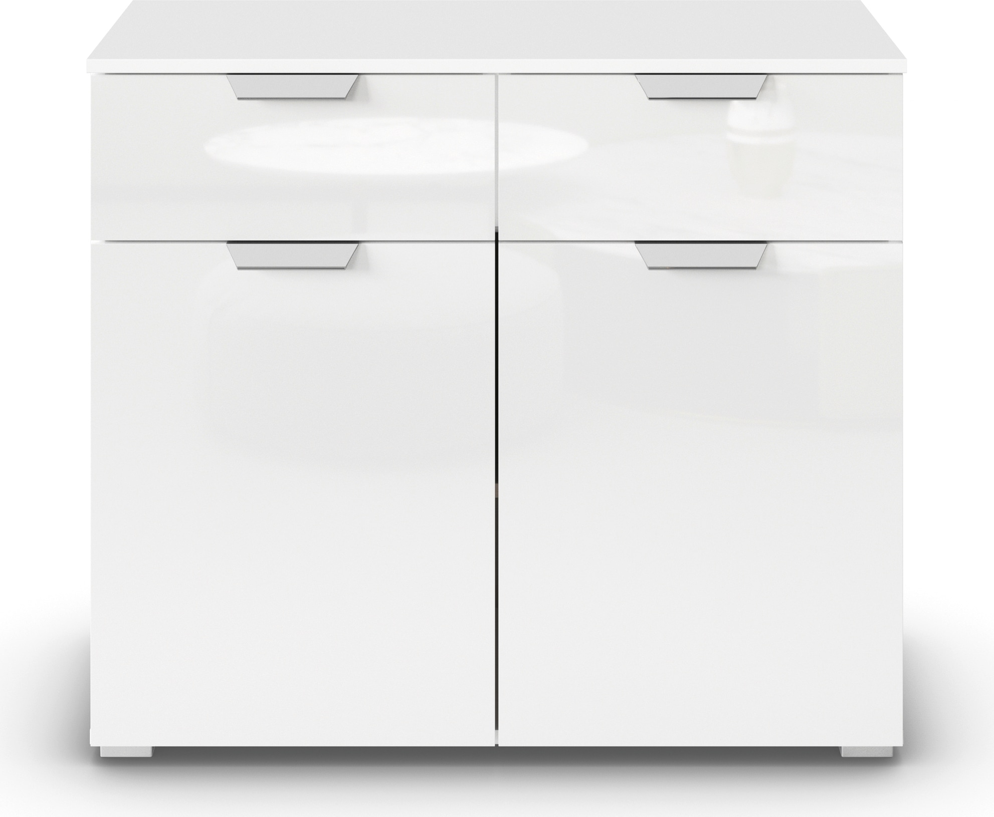 rauch Kombikommode »Glamour by Aditio«, mit Hochglanzfront, 2 Schubladen mit Softclose-Funktion