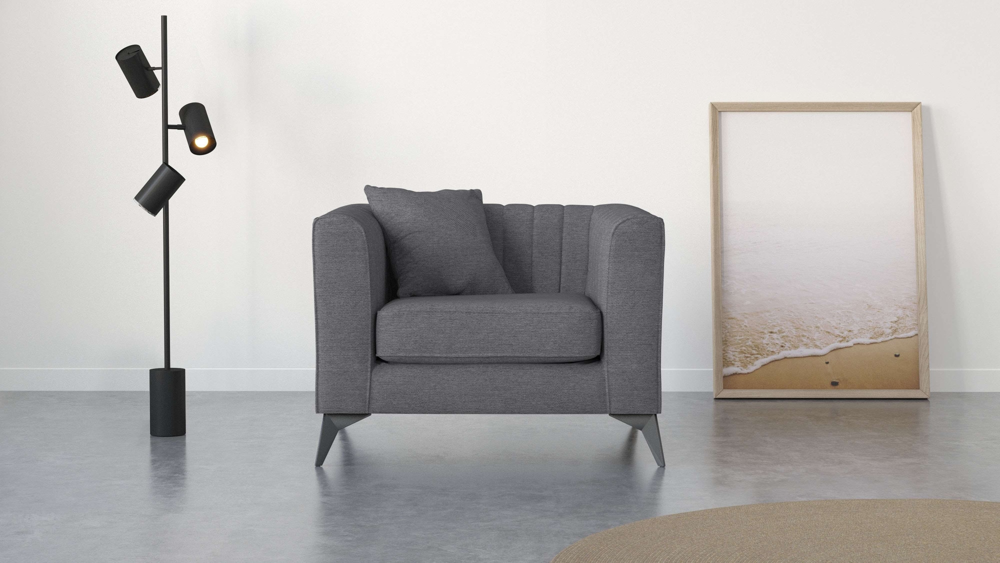 PLACES OF STYLE Sessel »MATTHEW Loungesessel, Maße B/T/H: 99/86/74 cm« incl günstig online kaufen