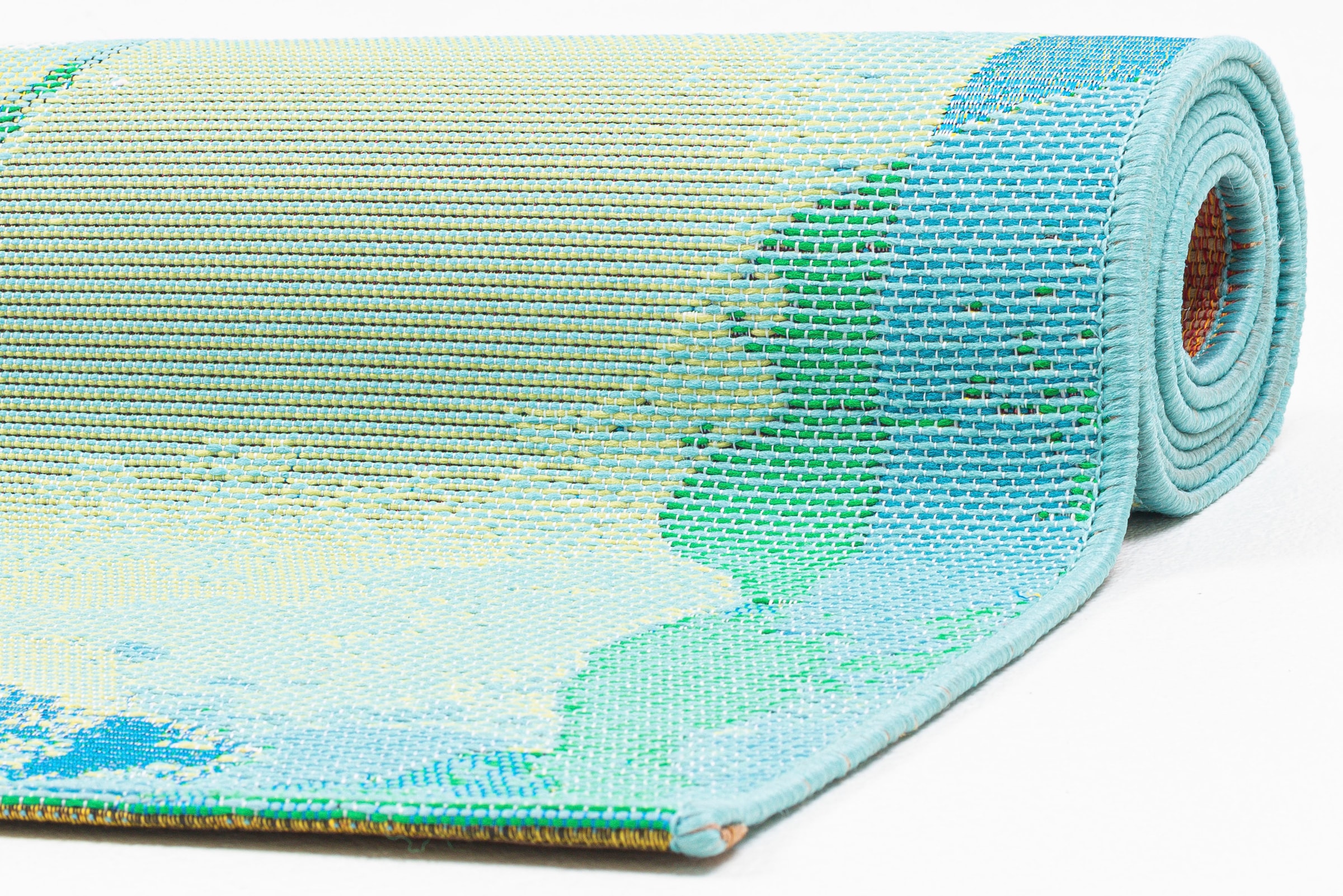Sansibar Teppich »Rantum Beach SA-022«, rechteckig, 5 mm Höhe, Flachgewebe, modernes Design, Motiv Möven, In- & Outdoor geeignet