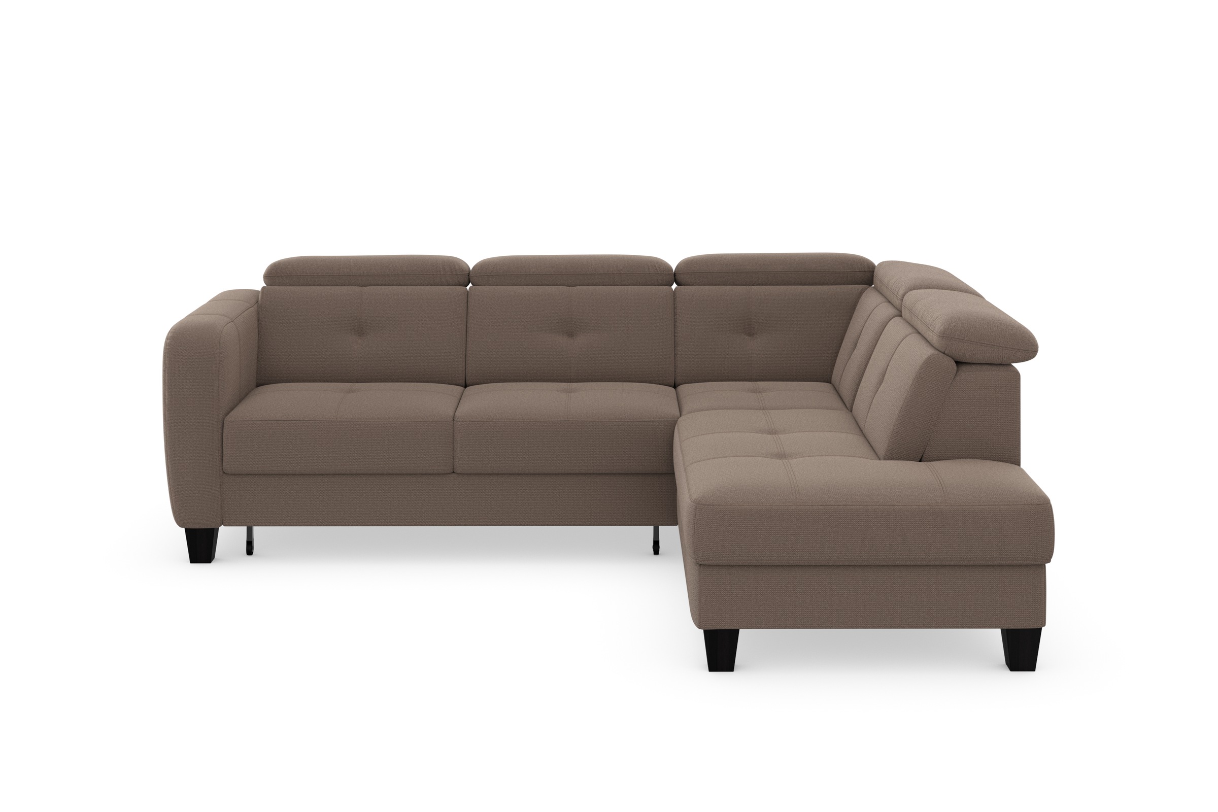 sit&more Ecksofa »Belluci L-Form«, inklusive Federkern, wahlweise mit Bettfunktion und Bettkasten