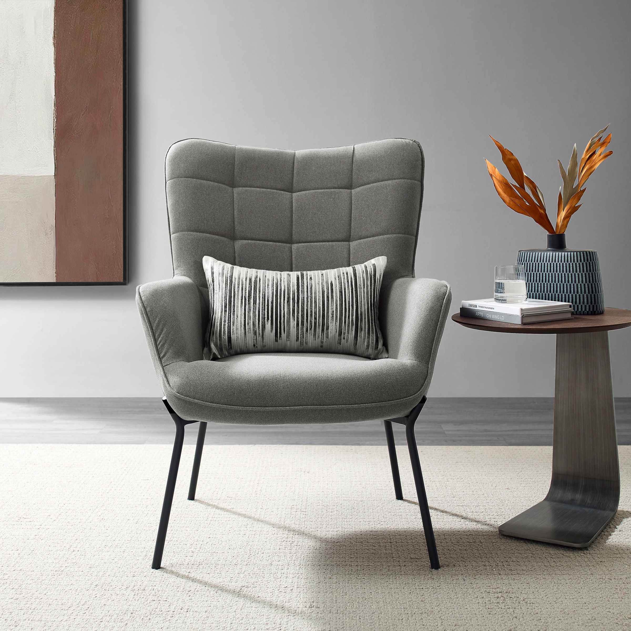 OTTO products Loungesessel »Luukas, Ohrensessel mit Metallbeinen,«, (1 St.) günstig online kaufen
