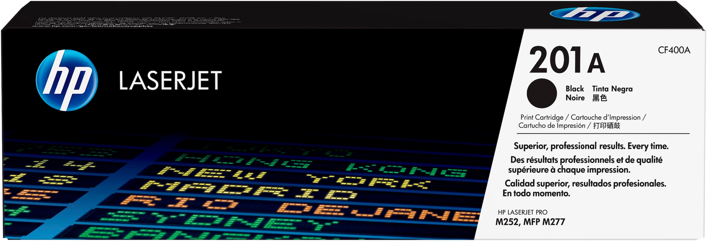 HP Tonerpatrone »HP original Toner 201 Farben: B/C/M/Y Größen: A+X«