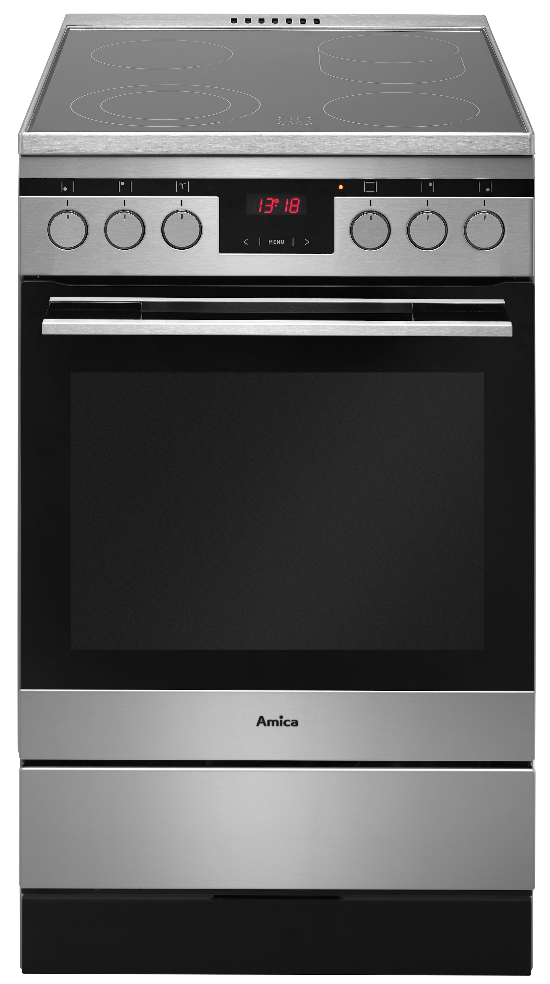 Amica Elektro-Standherd »SHC 11587 E«, mit 2-fach-Teleskopauszug, RapidWarmUp-Funktion