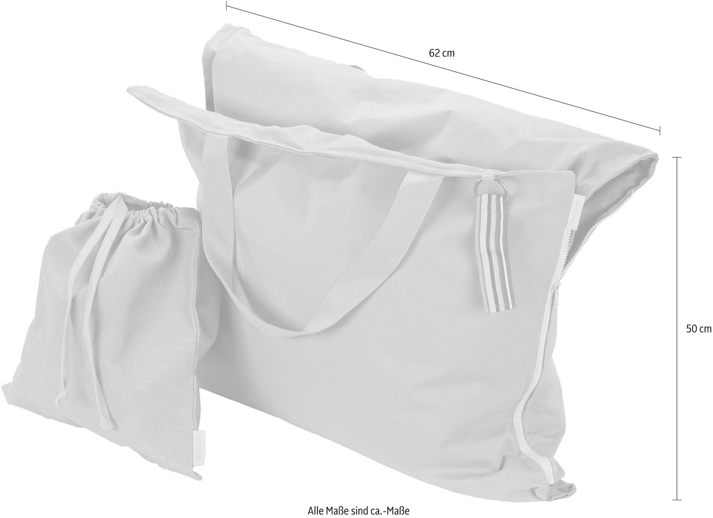 H.O.C.K. Strandtasche »Hhooboz L«, (1 tlg.), Maße ausgeklappt (BxL): 62/150 cm, Schonwäsche bei 30°