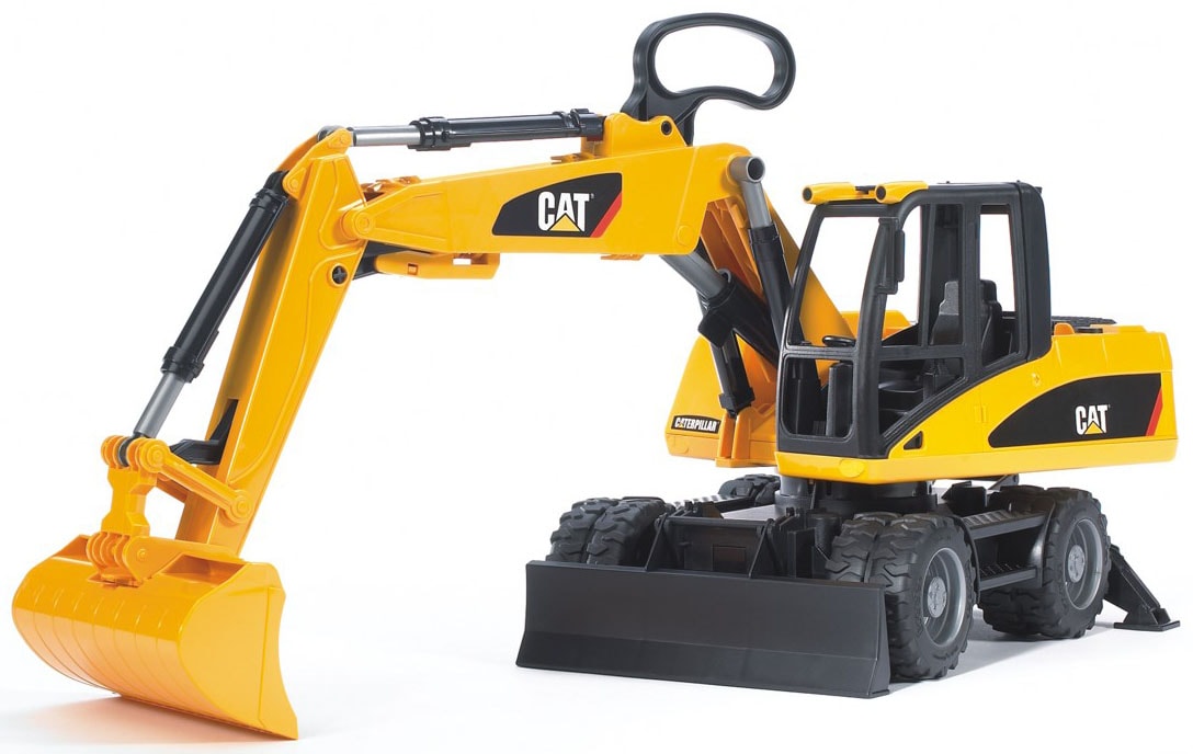 Bruder® Spielzeug-Bagger »Cat Mobilbagger 44 cm (02445)«, Made in Europe